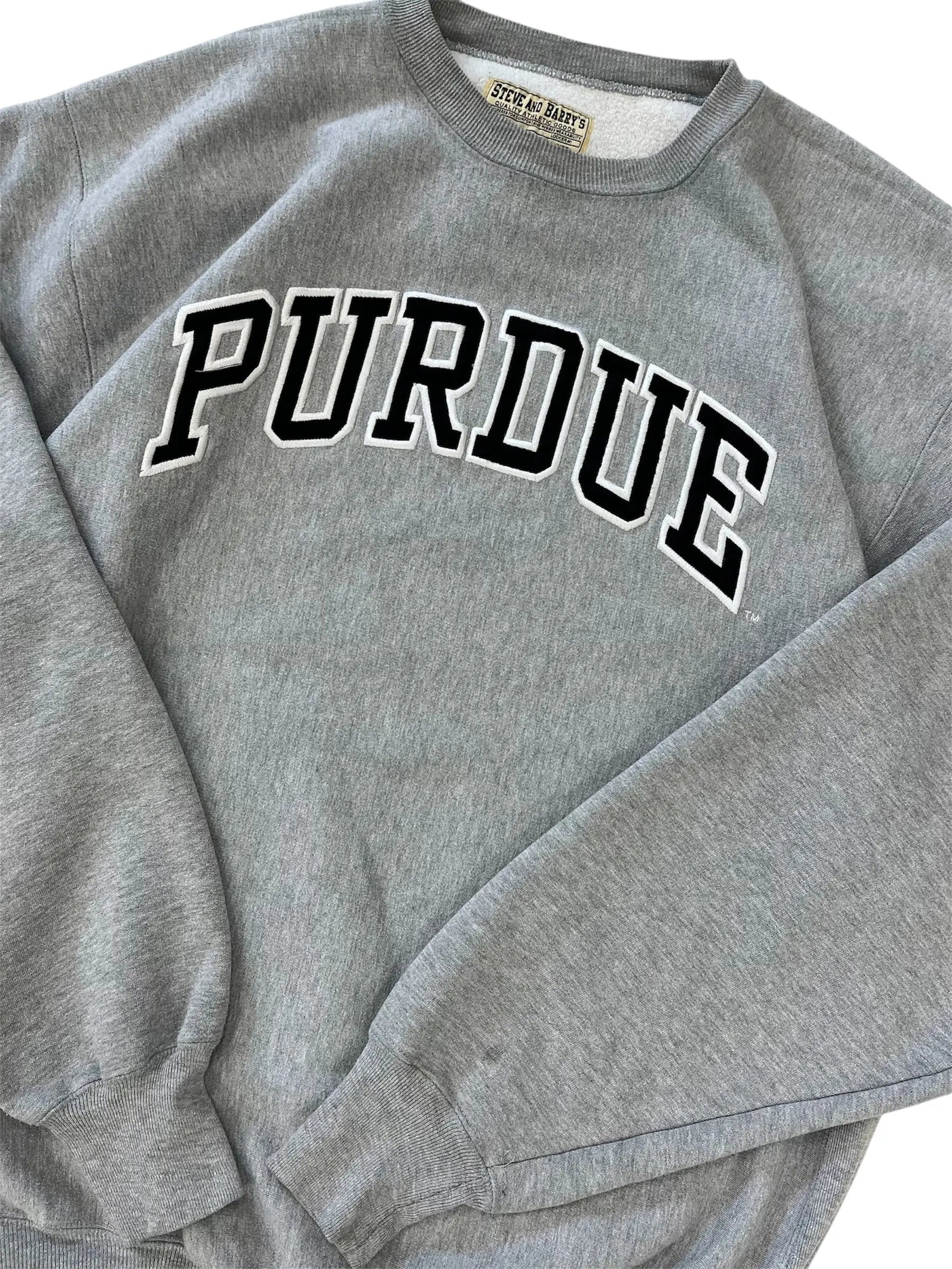 Y2K 2000s Purdue Embroidered Crewneck Sweatshirt - XL Hammered Threads