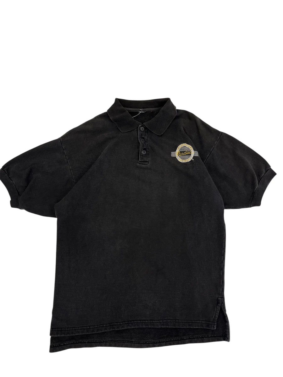 Vintage 90s Purdue University Boilermakers Embroidered Polo- L Hammered Threads