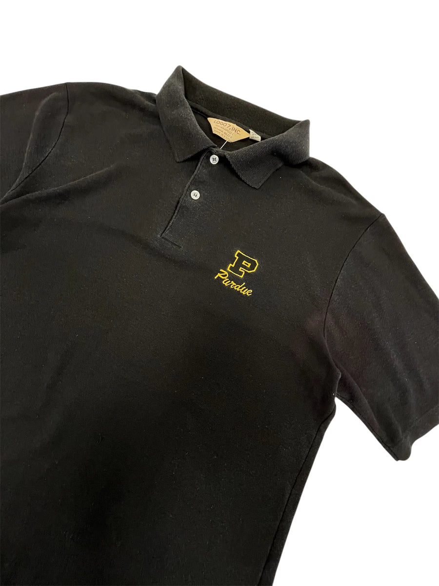 Vintage 80s Purdue Embroidered Polo - M Hammered Threads