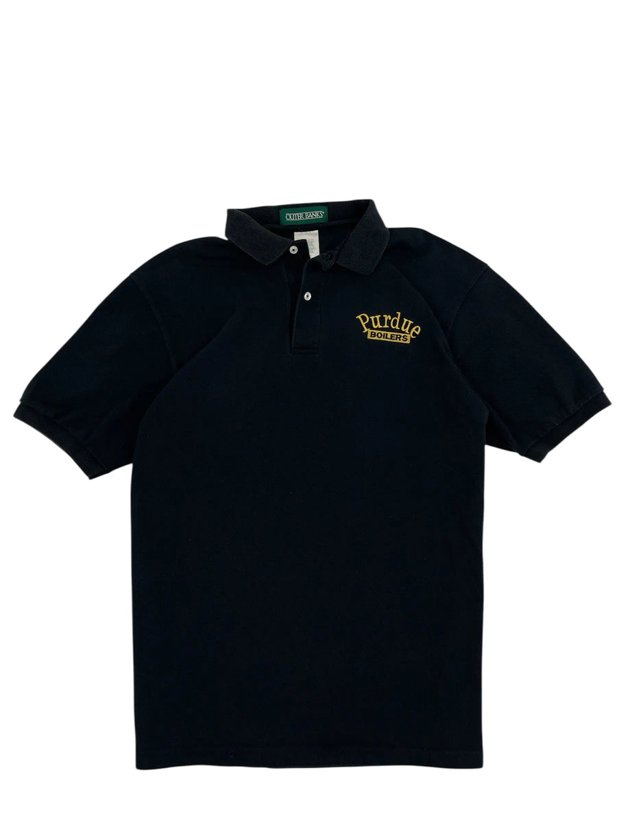 Vintage 90s Purdue Boilers Embroidered Polo - M Hammered Threads