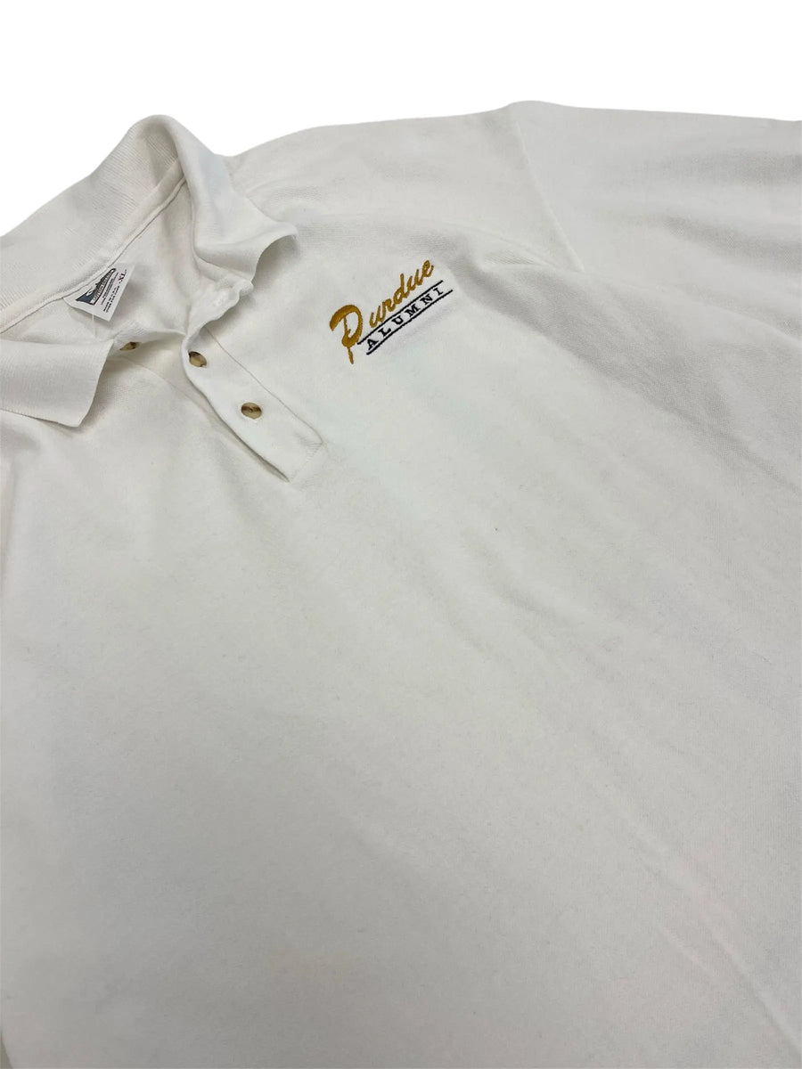 Vintage 90s Purdue Alumni Embroidered Polo - XL Hammered Threads