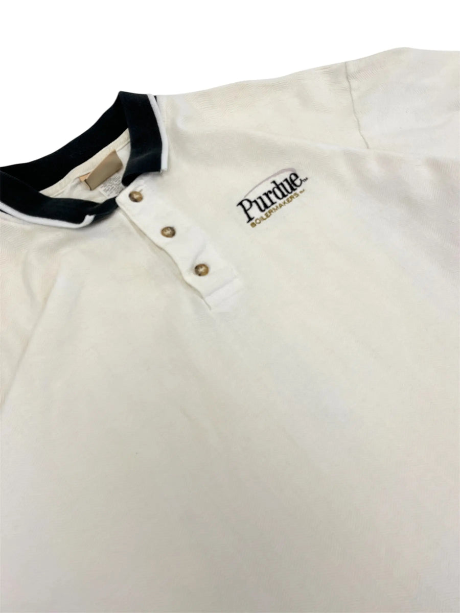 Vintage 90s Purdue Boilermakers Embroidered Polo- XL Hammered Threads