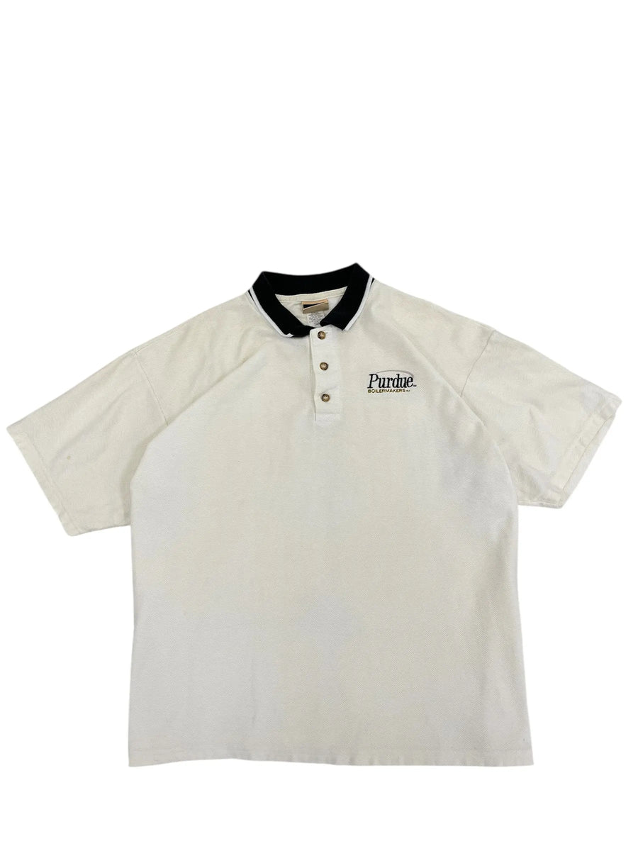 Vintage 90s Purdue Boilermakers Embroidered Polo- XL Hammered Threads
