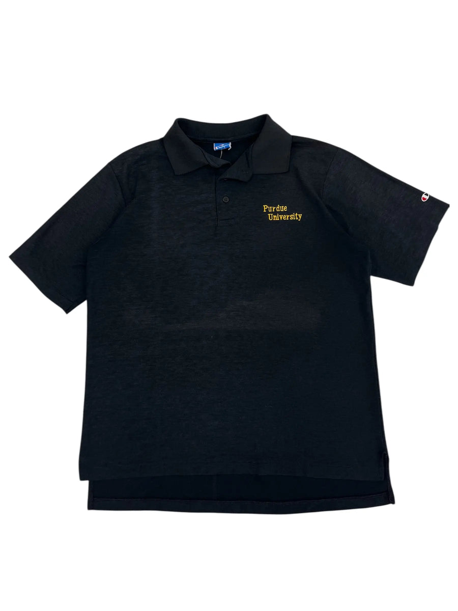 Vintage 90s Purdue University Embroidered Polo - L Hammered Threads