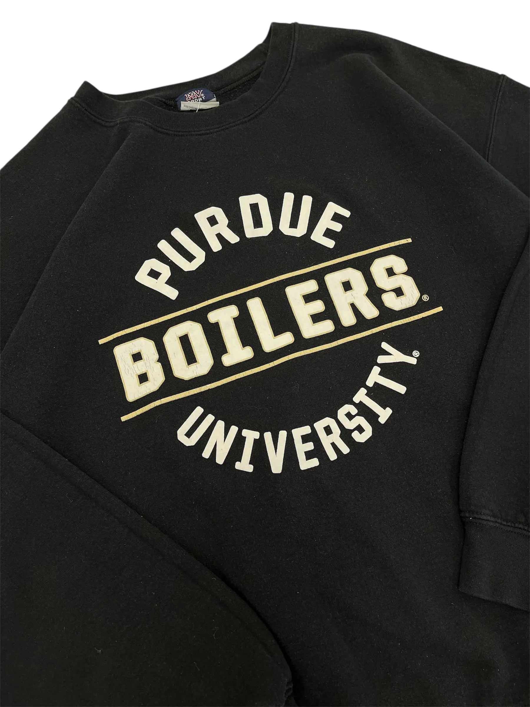 Y2K 2000s Purdue University Boilers Graphic Crewneck Sweatshirt - XL Hammered Threads