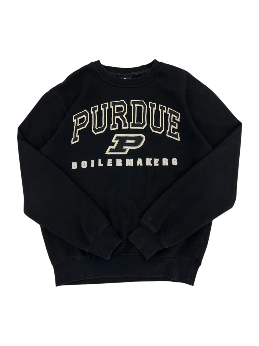 New Age Purdue Boilermakers Embroidered Crewneck Sweatshirt - M Hammered Threads
