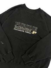 Vintage 90s Purdue Boilermakers West Lafayette Indiana Embroidered Crewneck Sweatshirt - L Hammered Threads