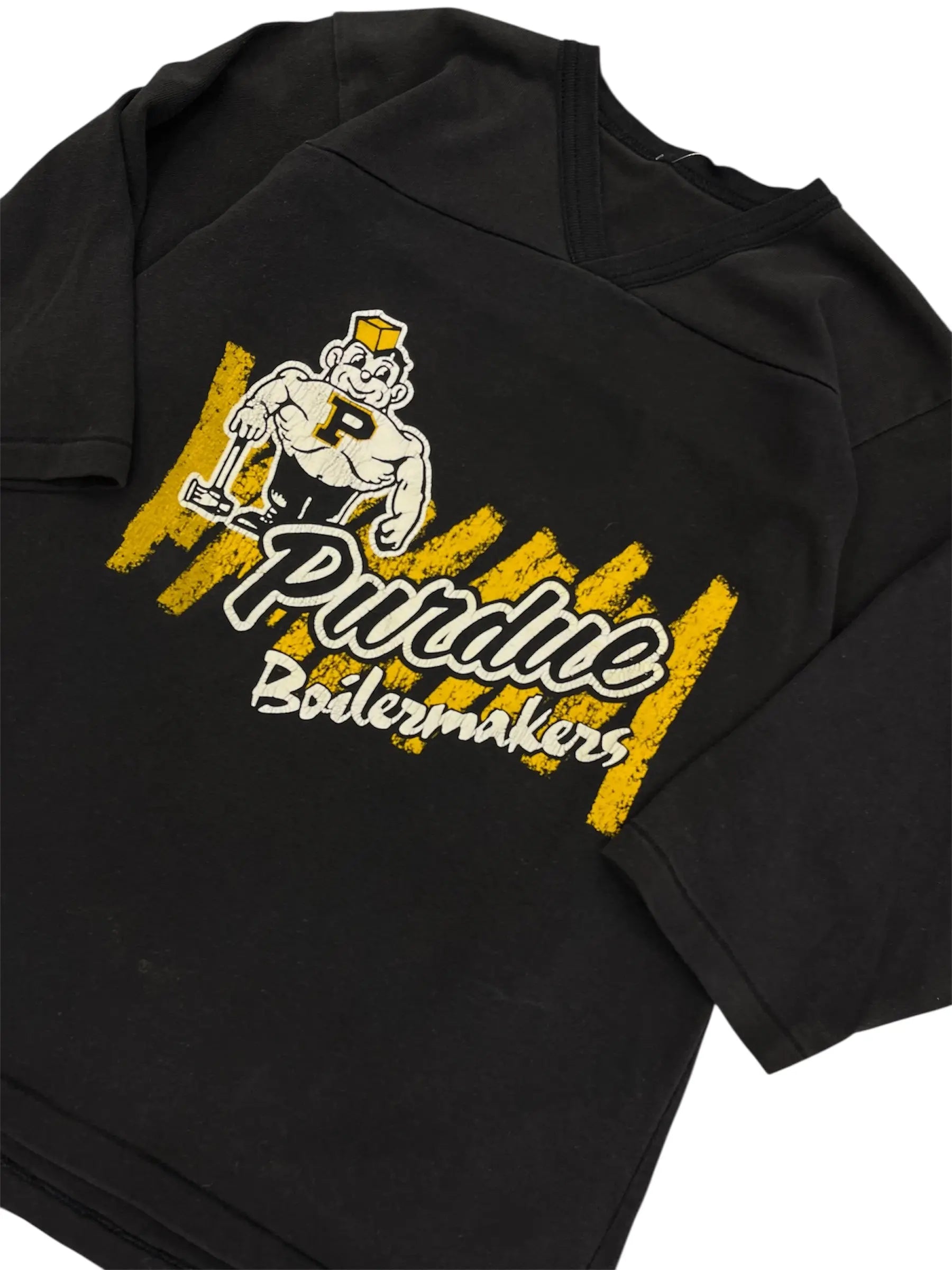 Vintage 80s Purdue Boilermakers Graphic Tshirt - M Hammered Threads