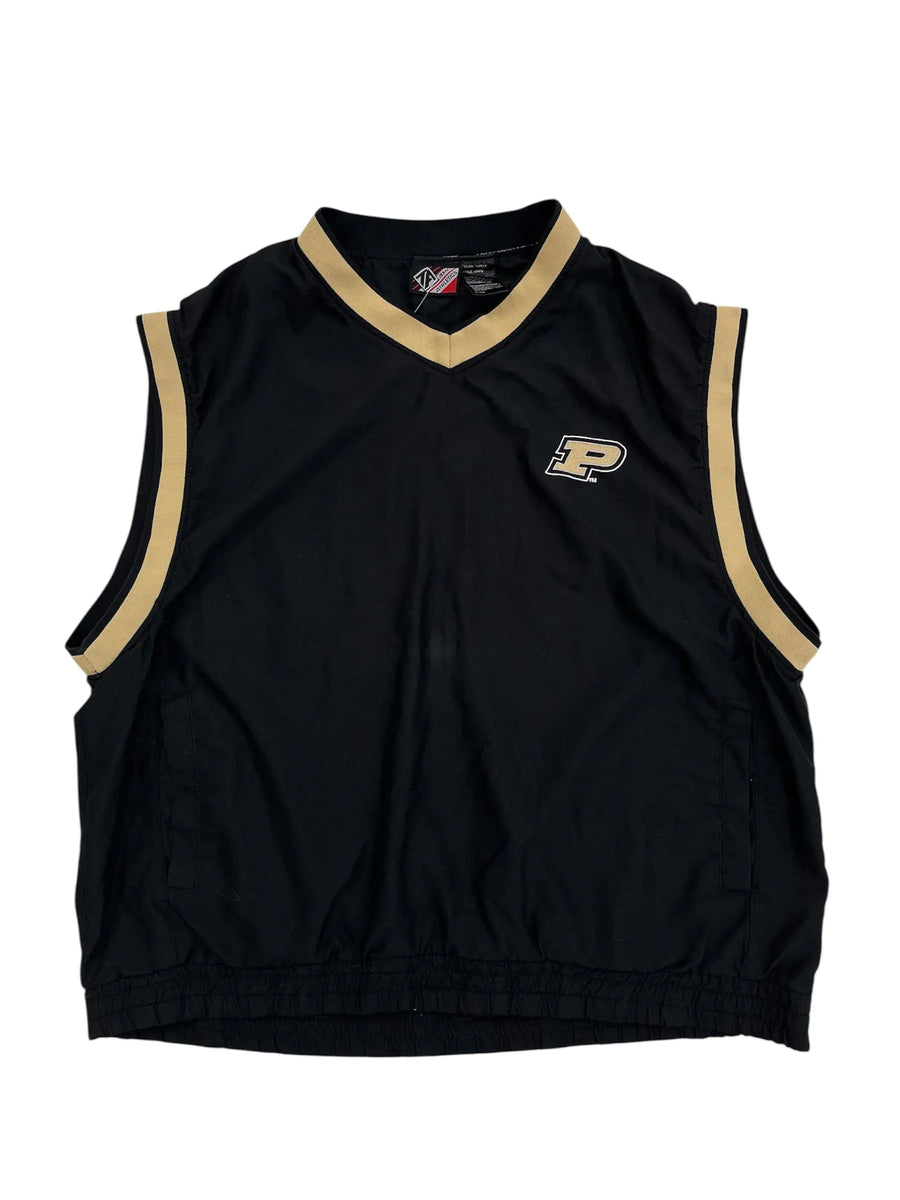 Y2K 2000s Purdue Embroidered Vest - XL Hammered Threads