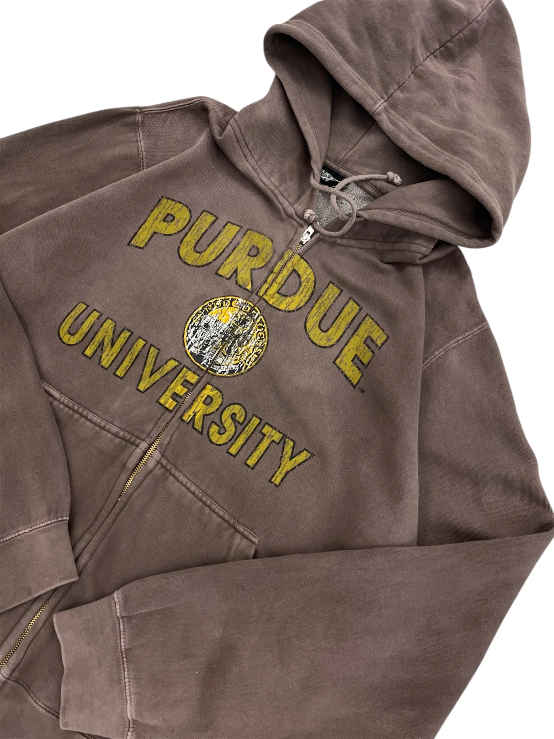 Y2K 2000s Purdue University Graphic Hooded Jacket - XL Hammered Threads