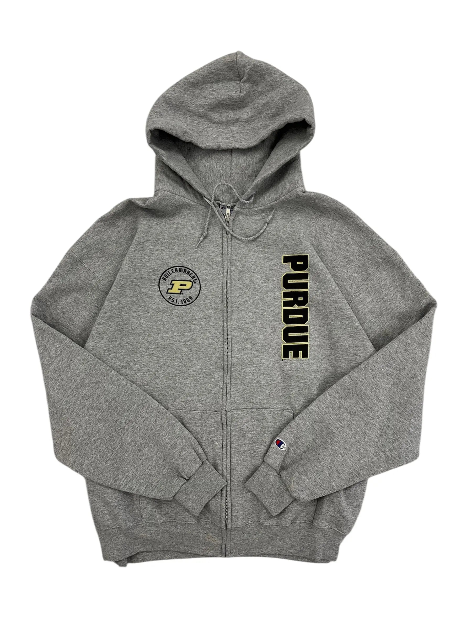 Y2K 2000s Purdue Graphic Hooded Sweatshirt Jacket - XXL Hammered Threads