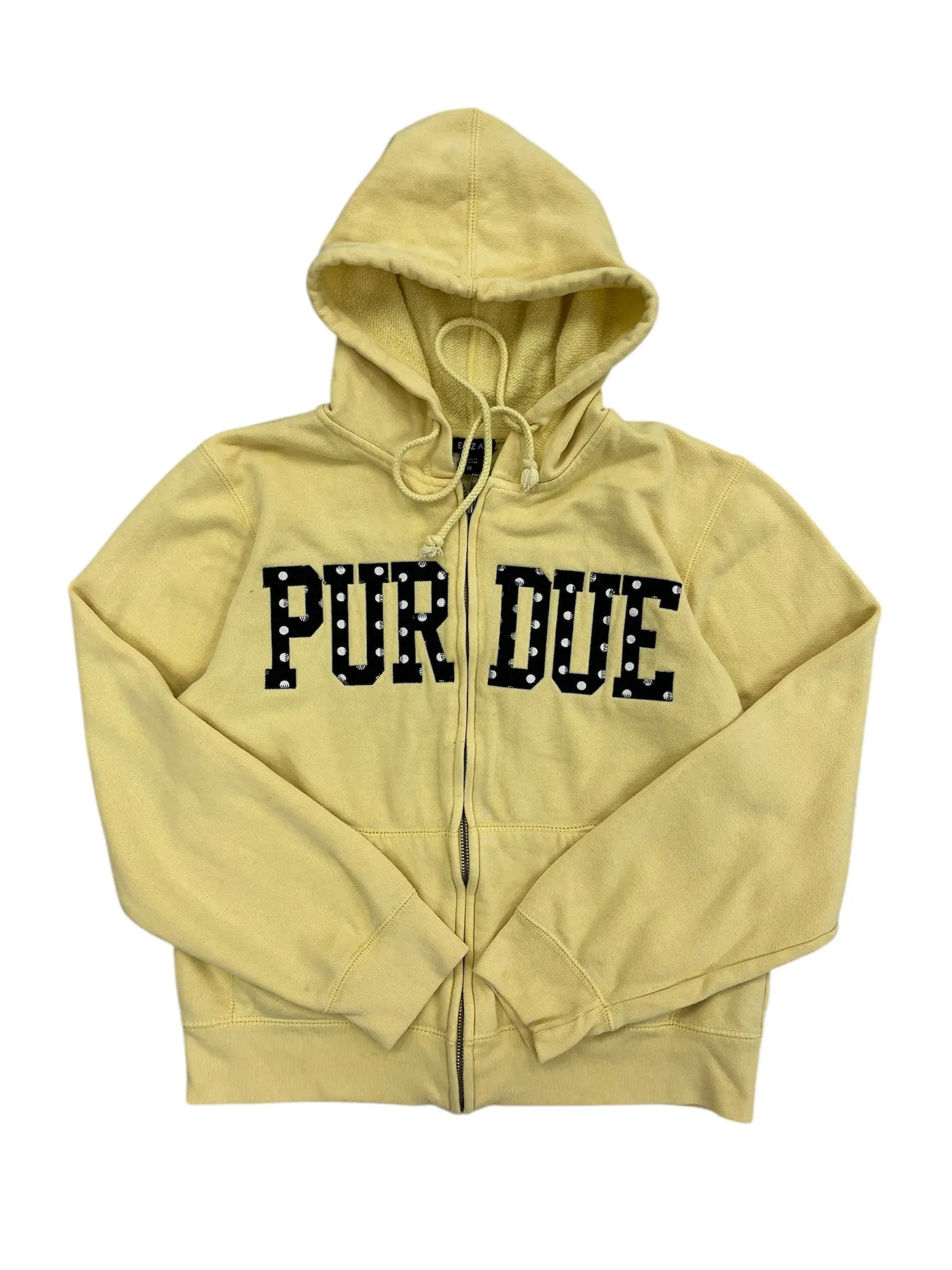Y2K 2000s Purdue Embroidered Hooded Jacket - M Hammered Threads