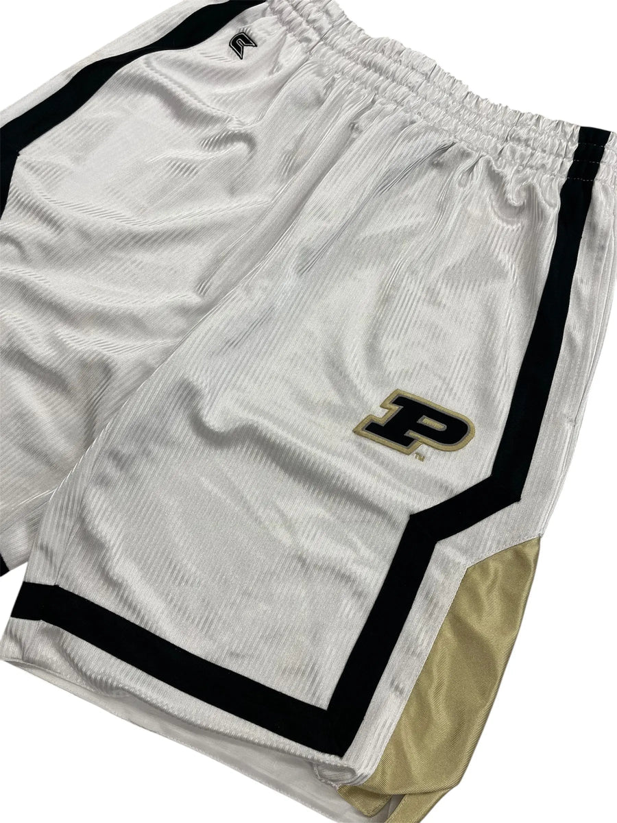 Y2K 2000s Purdue Embroidered Basketball Shorts - M Hammered Threads