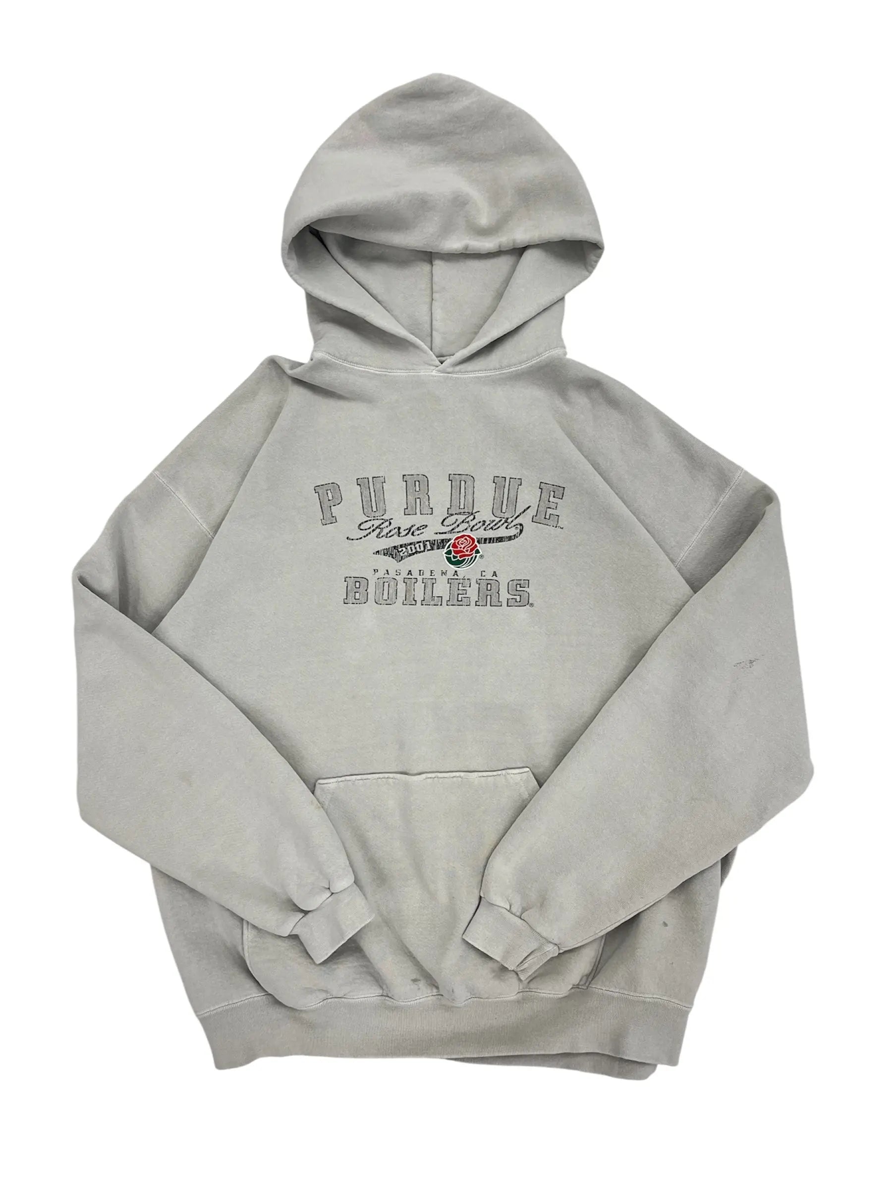 2001 Purdue Boilermakers Football Rose Bowl Graphic Hooded Sweatshirt- XL Hammered Threads
