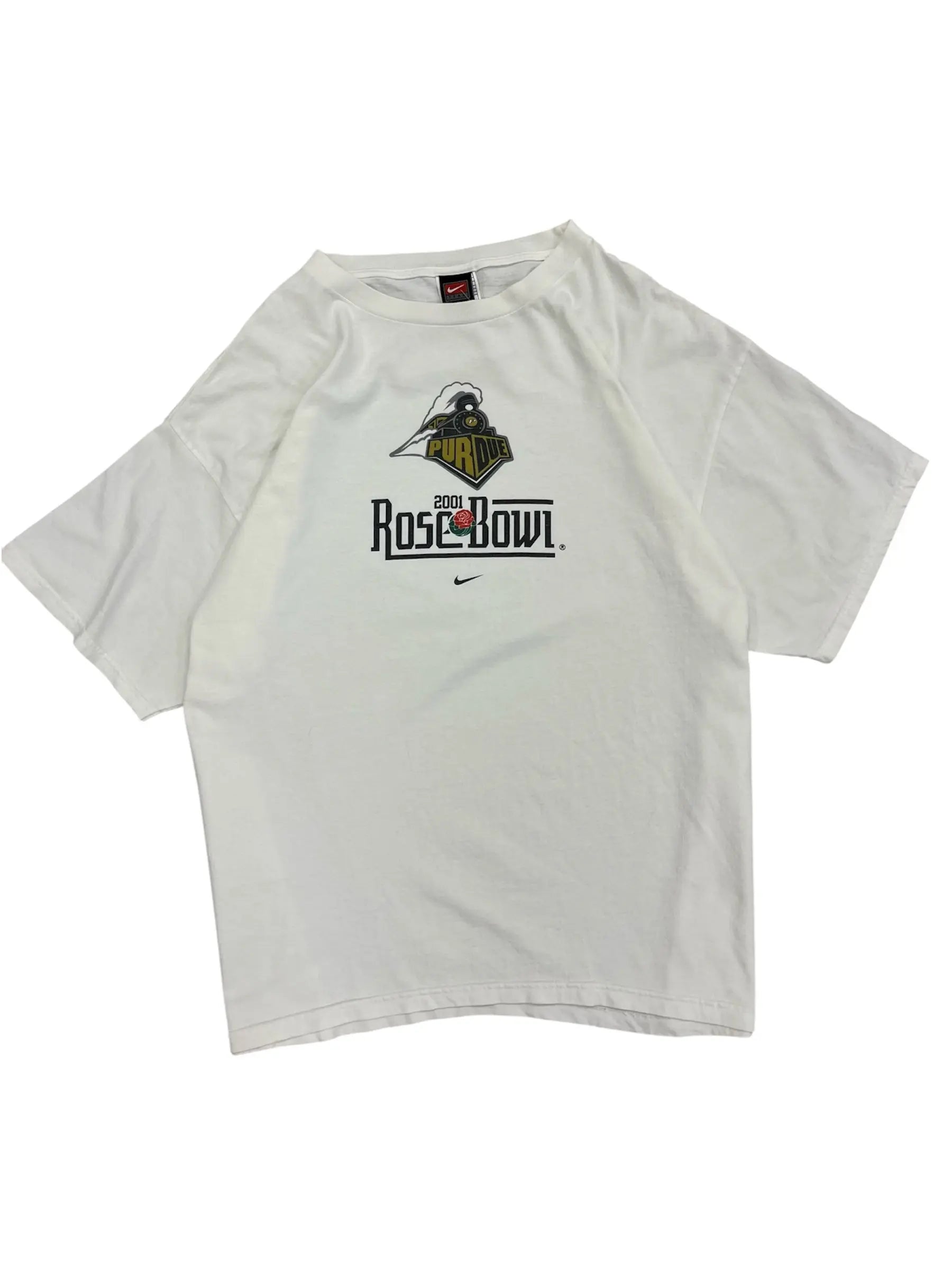 2001 Purdue Football Rose Bowl Nike Graphic Tshirt - XL Hammered Threads
