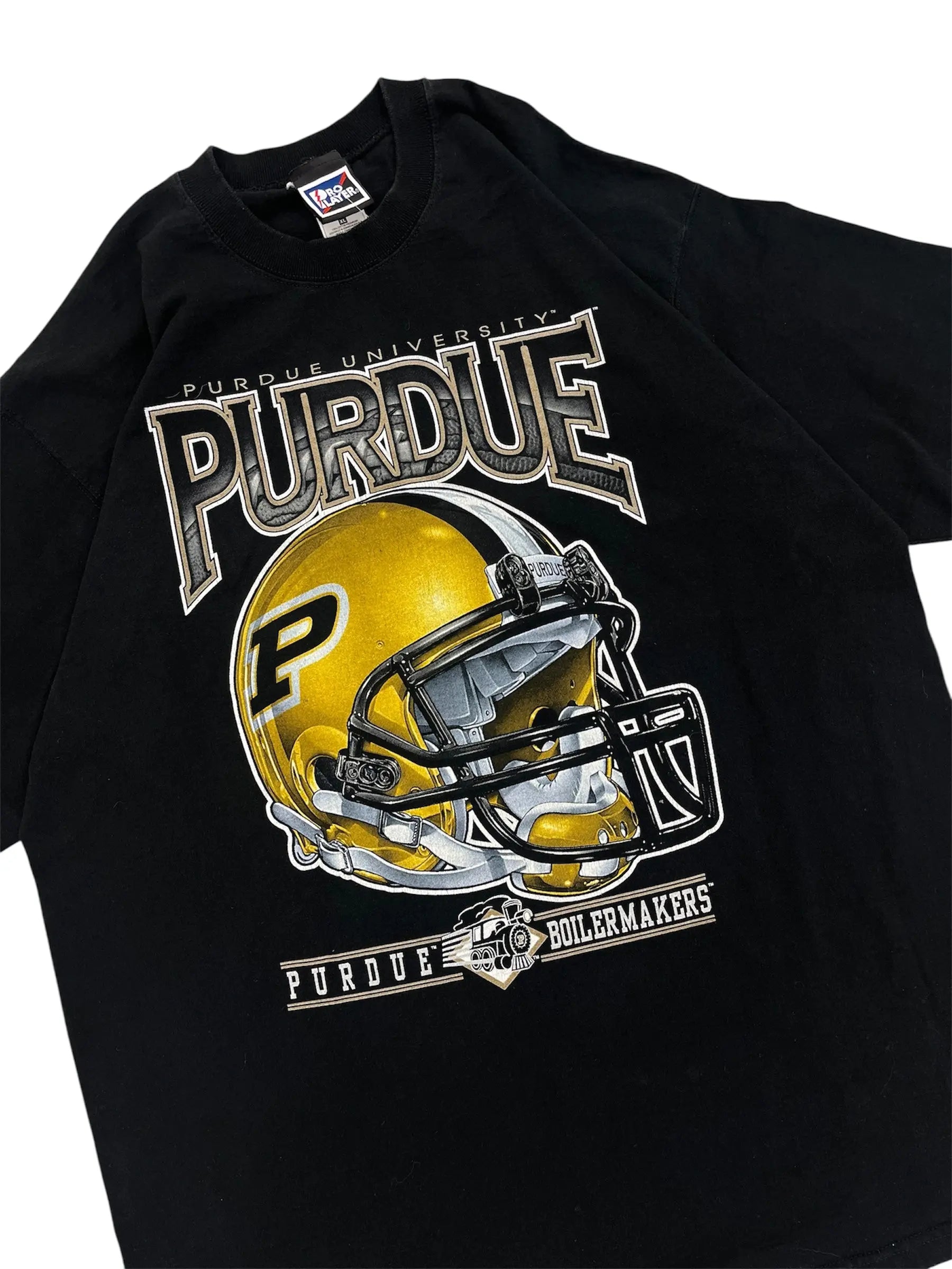 Vintage 90s Purdue Boilermakers Football Graphic Tshirt - M Hammered Threads