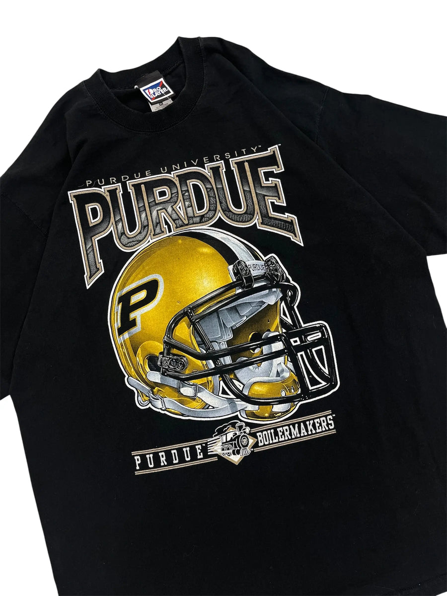 Vintage 90s Purdue Boilermakers Football Graphic Tshirt - M Hammered Threads