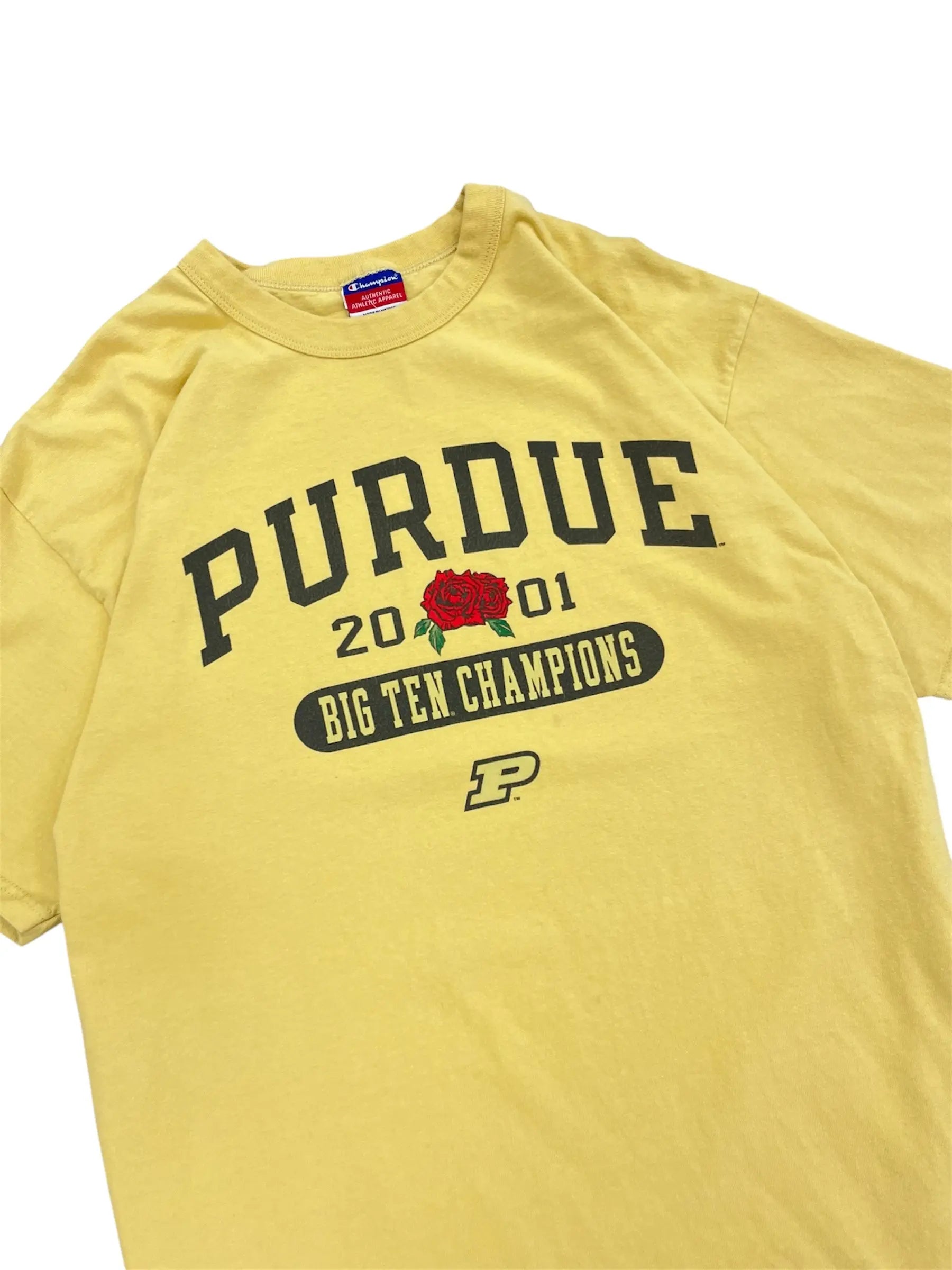 2001 Purdue Big Ten Champs Football Graphic Tshirt - L Hammered Threads
