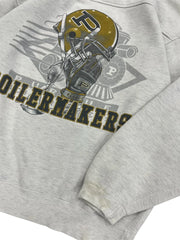 Vintage 90s Purdue Boilermakers Football Graphic Crewneck Sweatshirt - L Hammered Threads