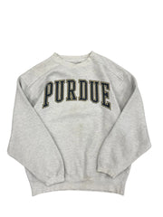Vintage 90s Purdue Boilermakers Football Graphic Crewneck Sweatshirt - L Hammered Threads