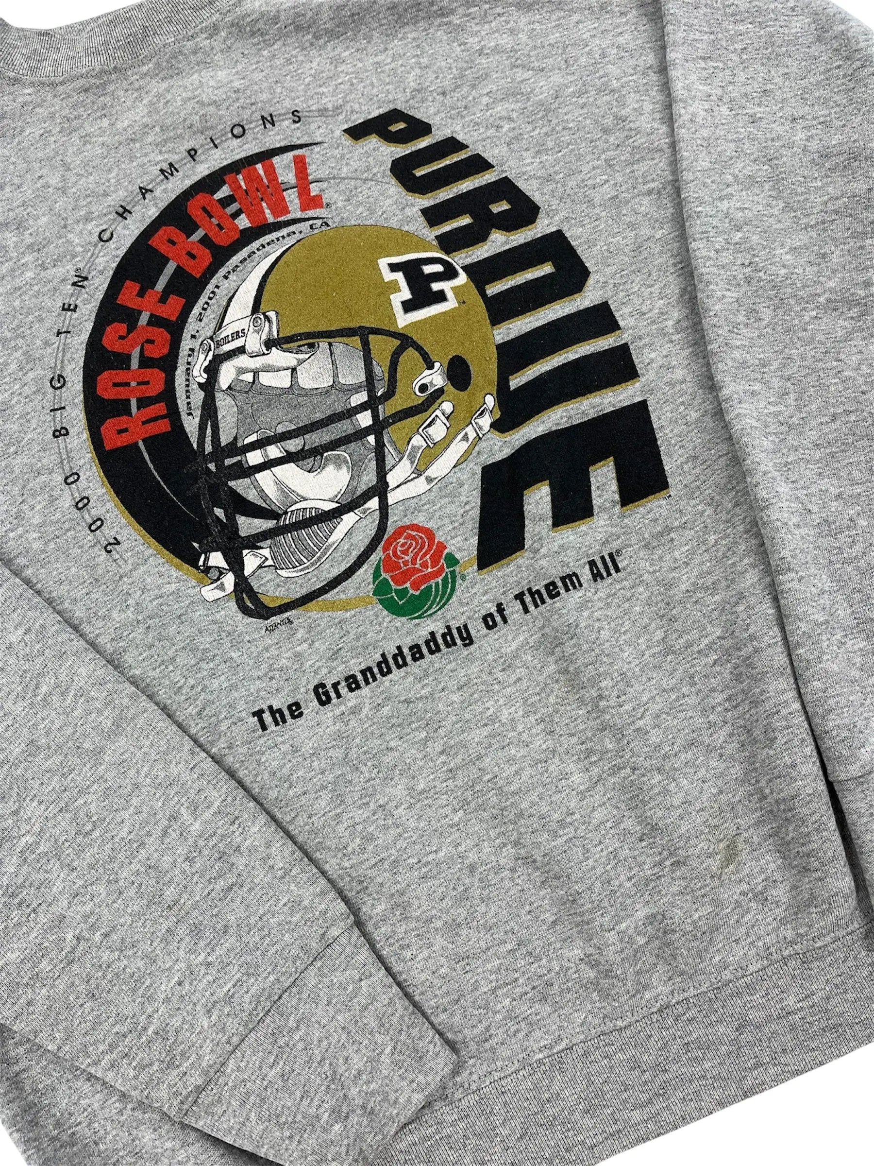 2001 Purdue Rose Bowl Graphic Crewneck Sweatshirt- XL Hammered Threads