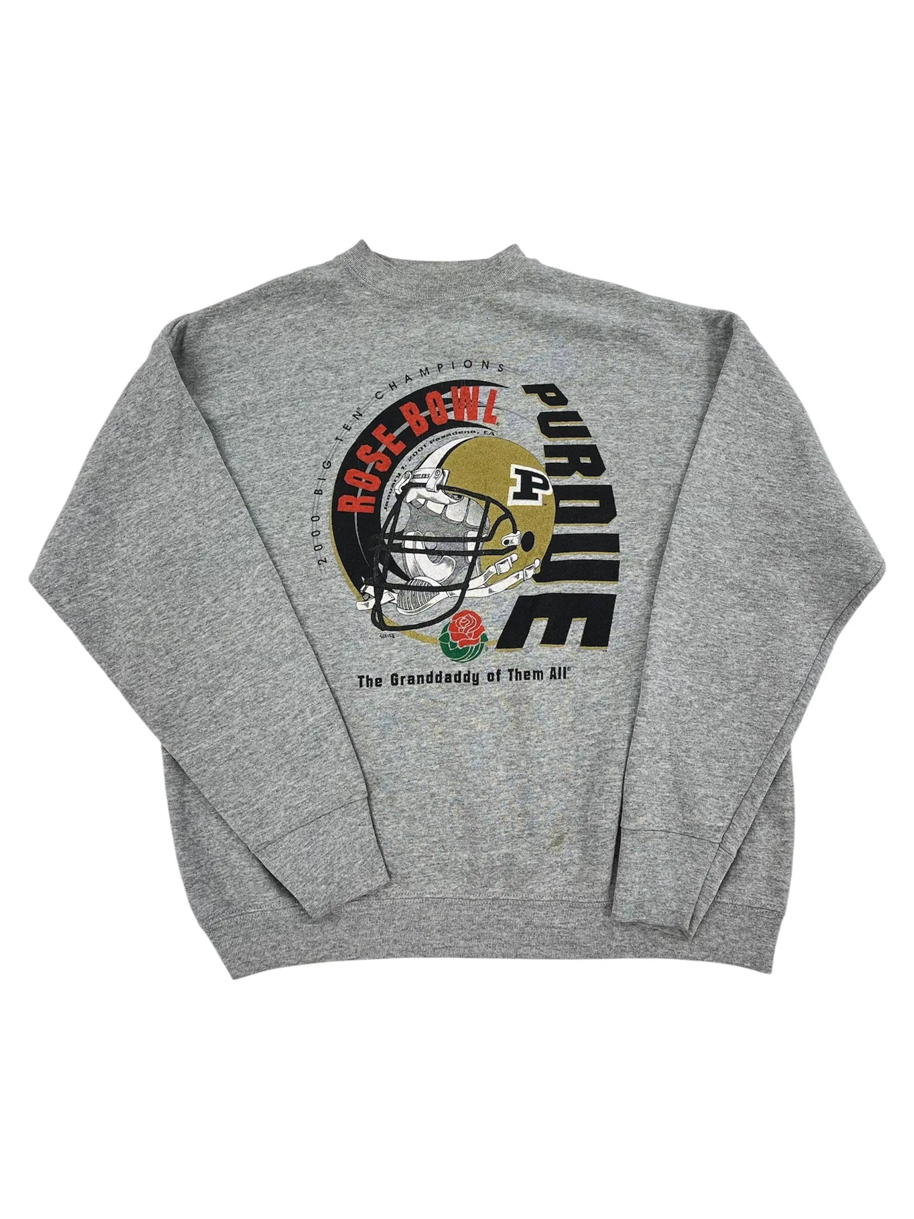 2001 Purdue Rose Bowl Graphic Crewneck Sweatshirt- XL Hammered Threads