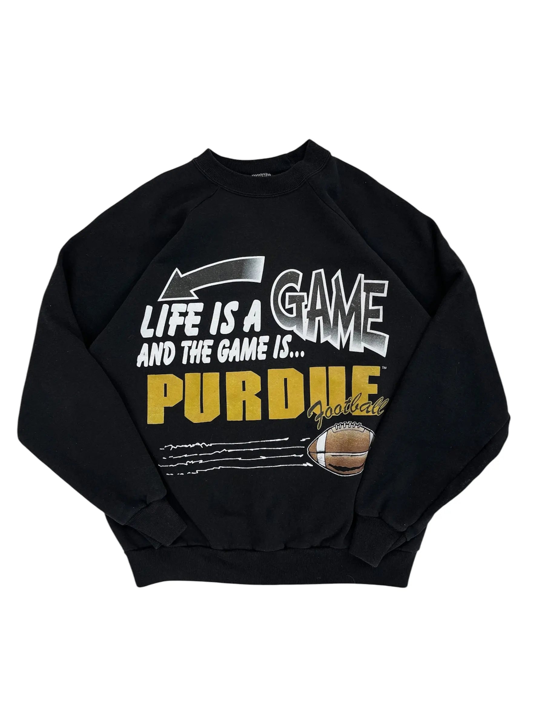 Vintage 90s Purdue Football Crewneck Sweatshirt - L Hammered Threads