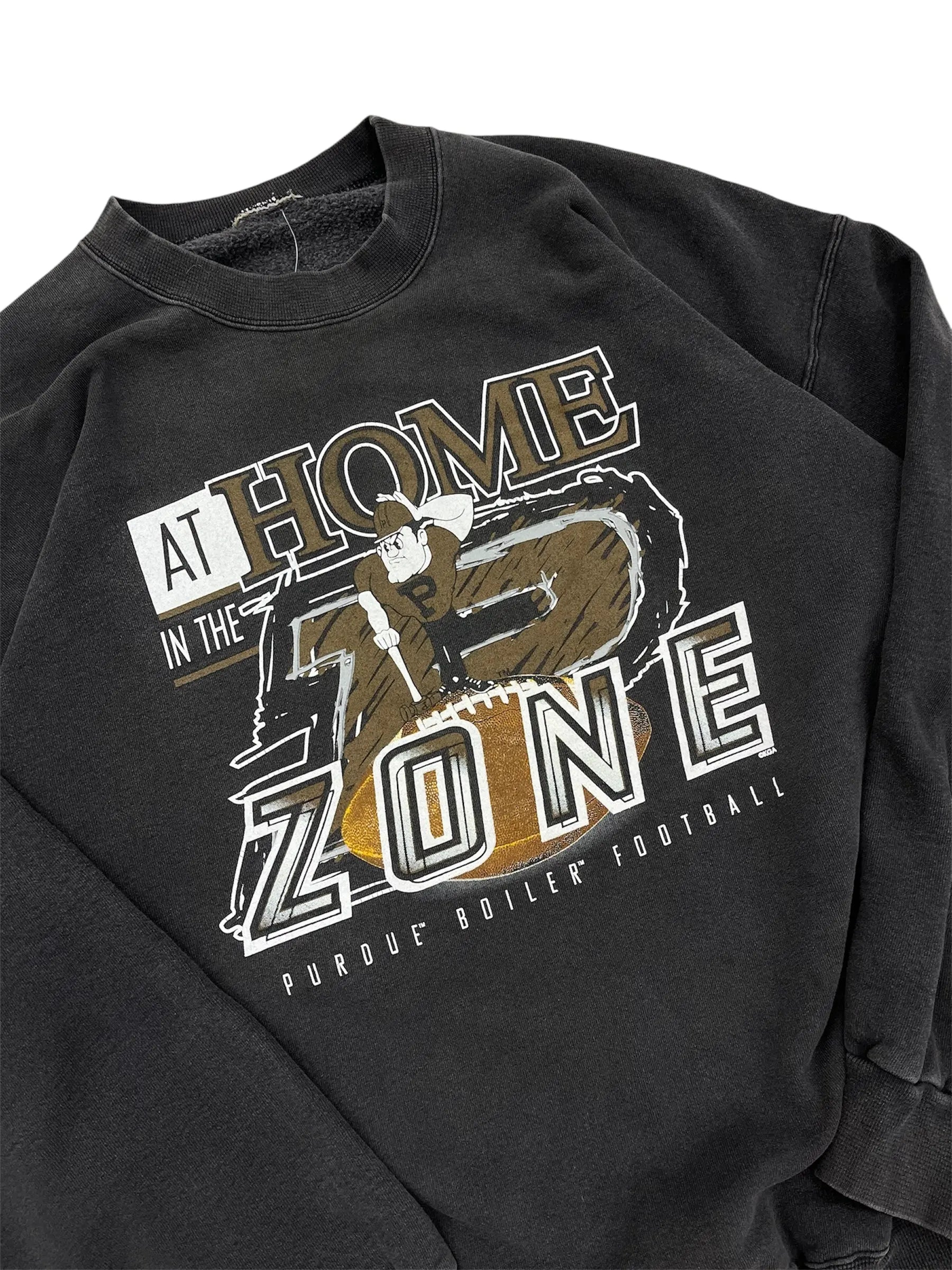 Vintage 90s Purdue Boiler Football Graphic Crewneck Sweatshirt - XL Hammered Threads