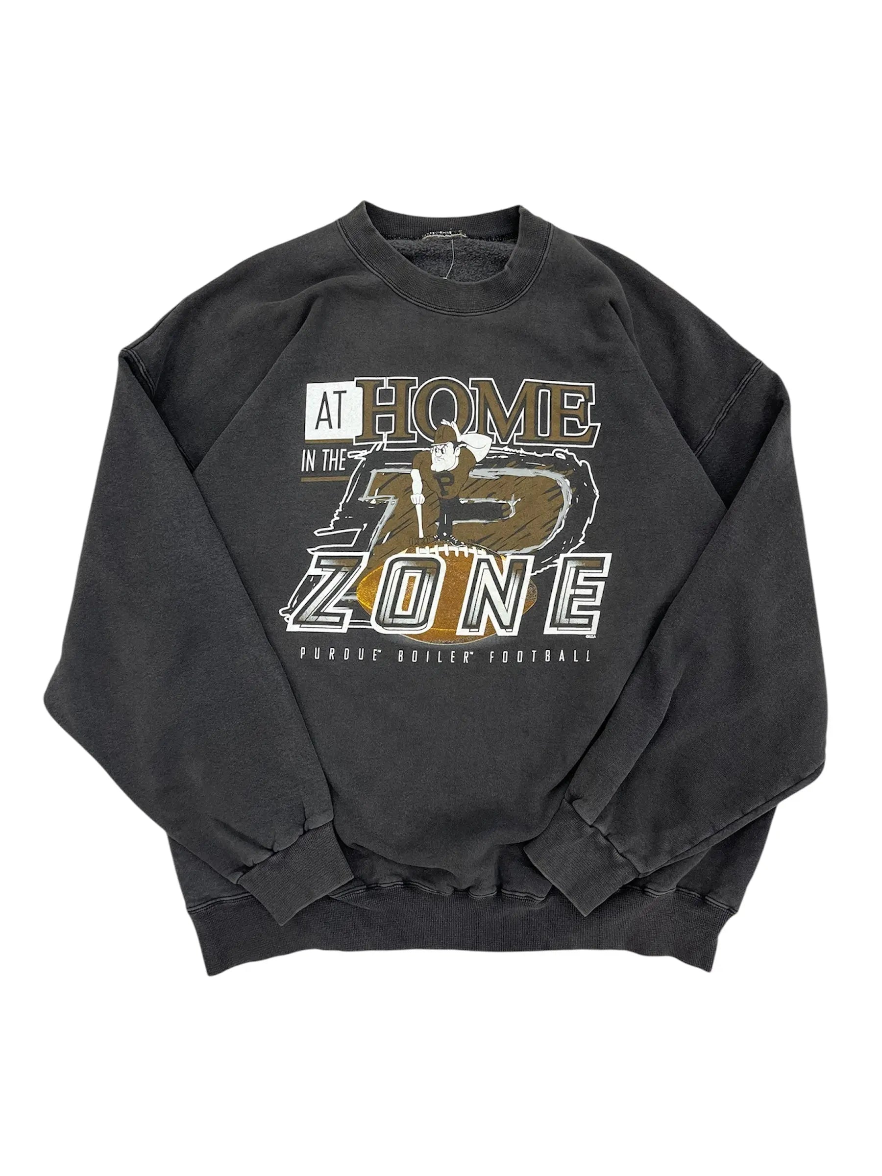 Vintage 90s Purdue Boiler Football Graphic Crewneck Sweatshirt - XL Hammered Threads