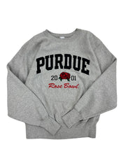 2001 Purdue Rose Bowl Embroidered Crewneck Sweatshirt - L Hammered Threads