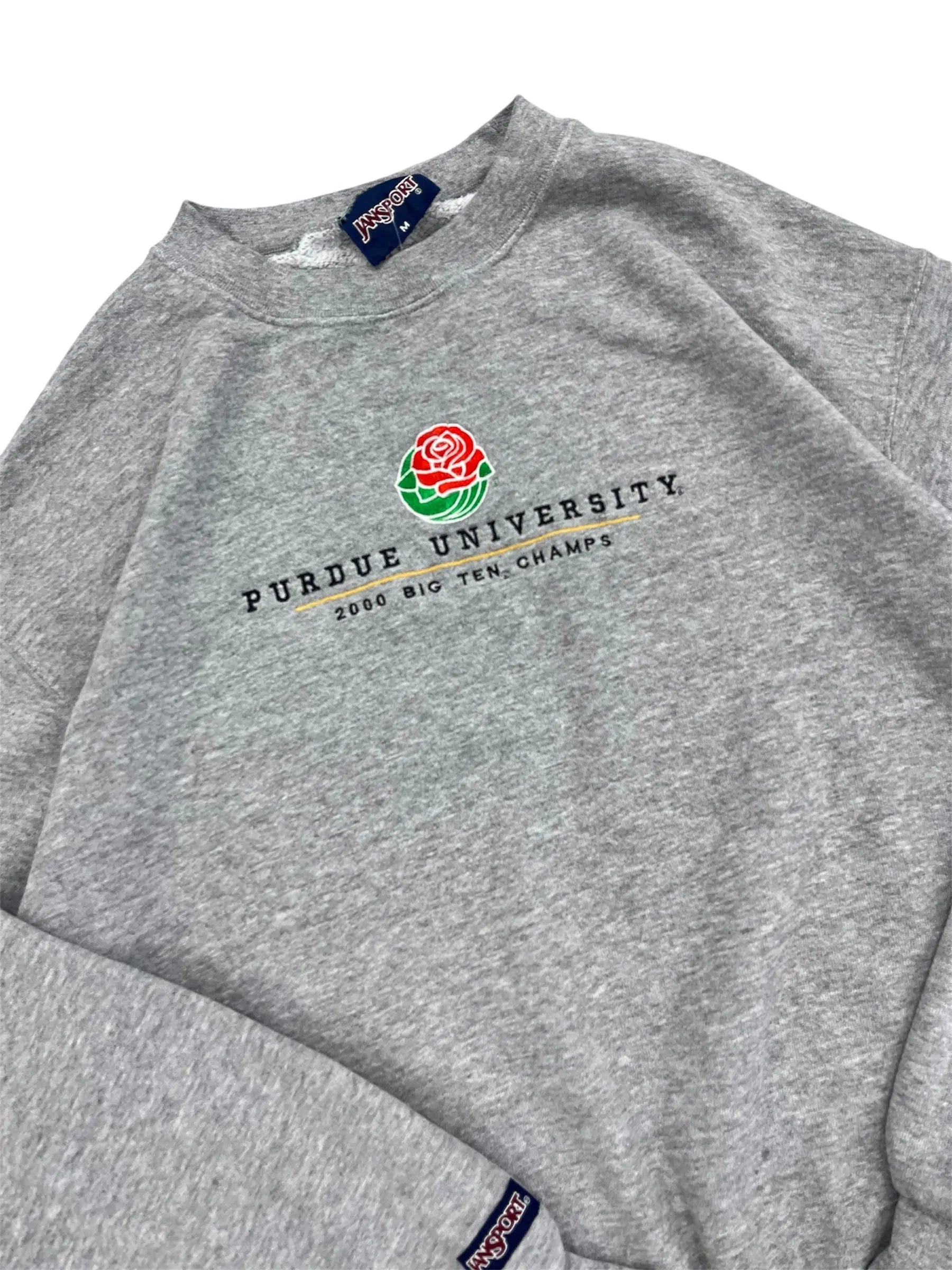 2001 Purdue University Football Embroidered Crewneck Sweatshirt - L Hammered Threads