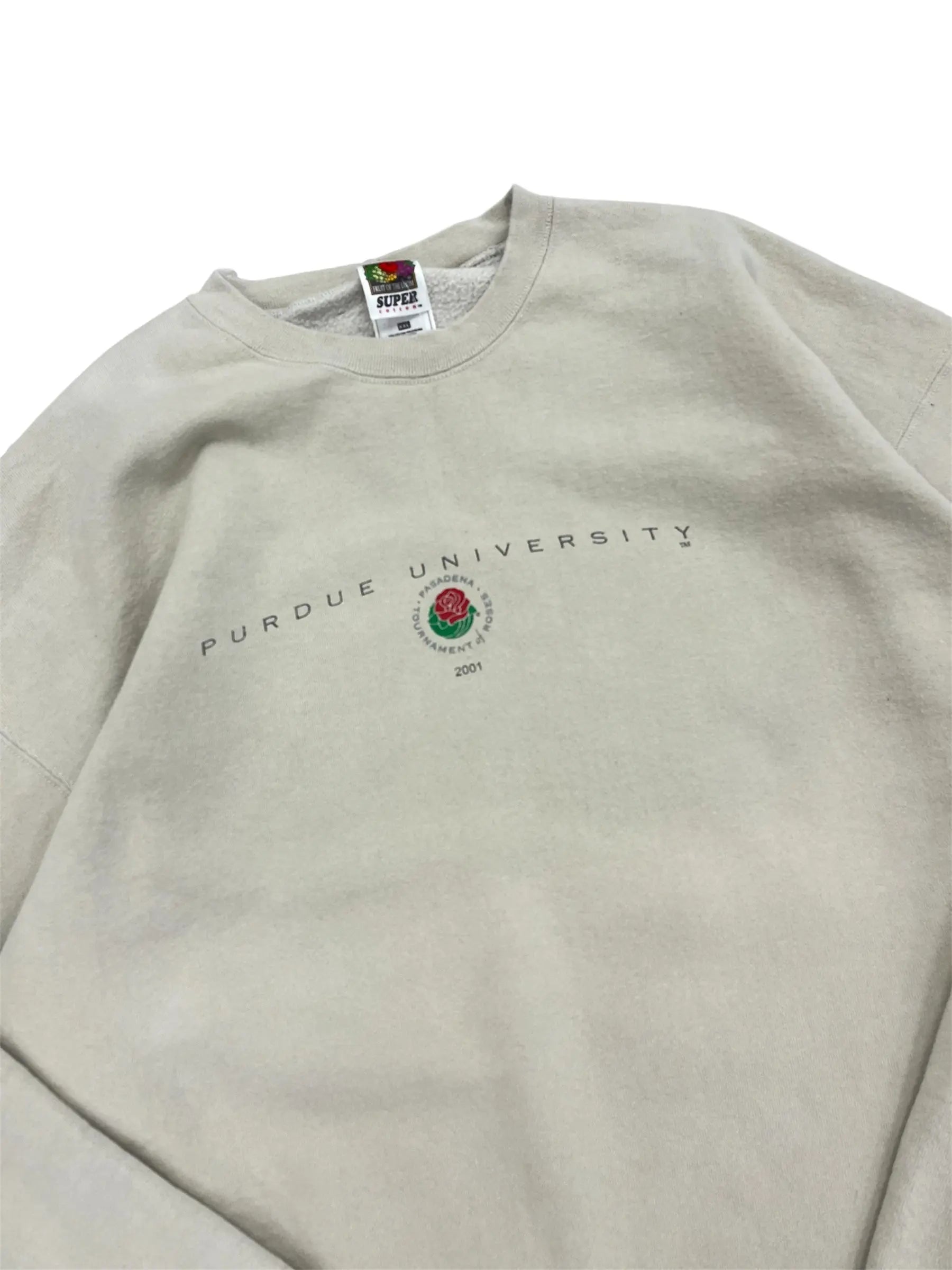 2001 Purdue University Football Graphic Crewneck Sweatshirt - XXL Hammered Threads
