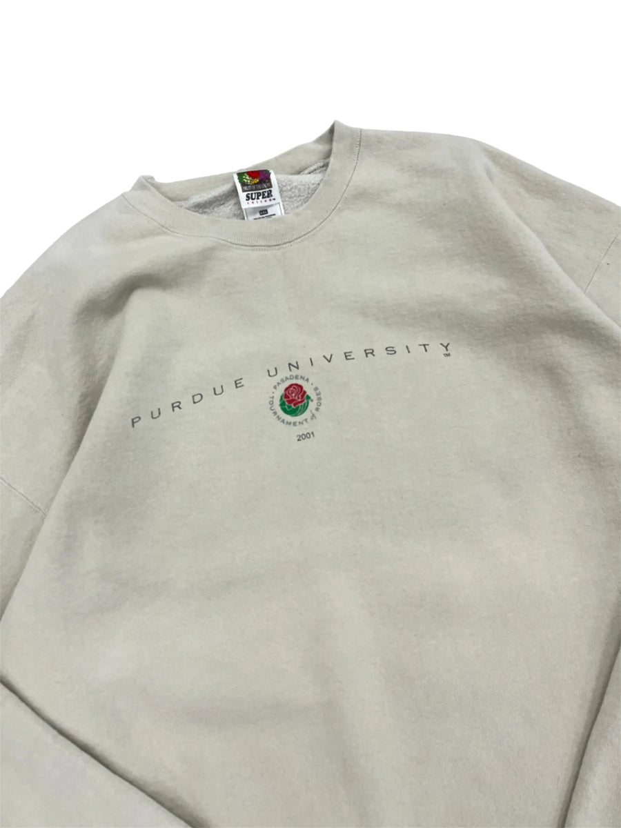 2001 Purdue University Football Graphic Crewneck Sweatshirt - XXL Hammered Threads
