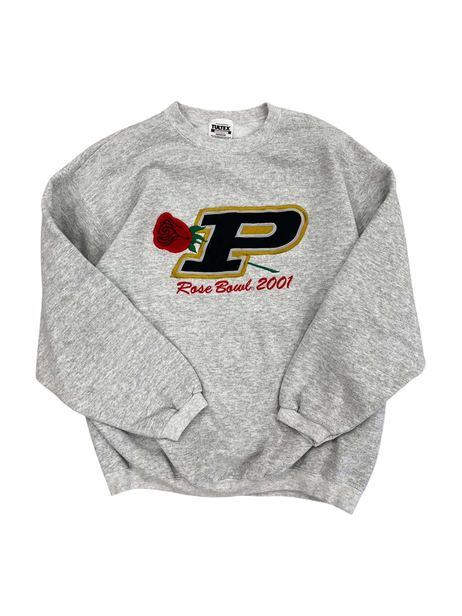 2001 Purdue Rose Bowl Embroidered Crewneck Sweatshirt - M Hammered Threads