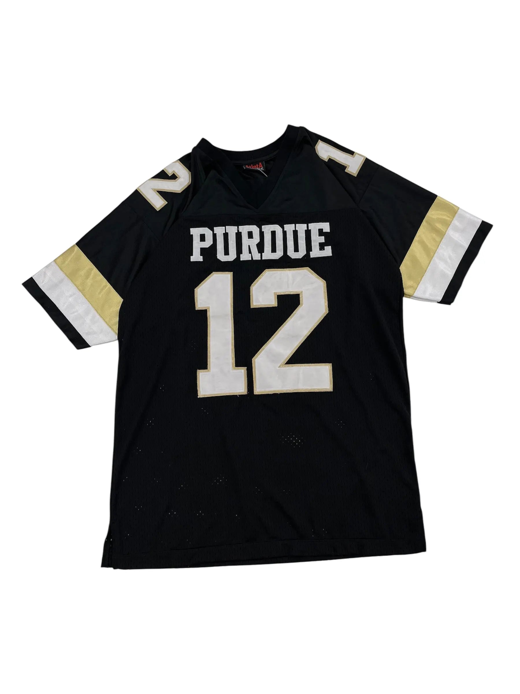 Retro Purdue Embroidered Football Jersey - XL Hammered Threads