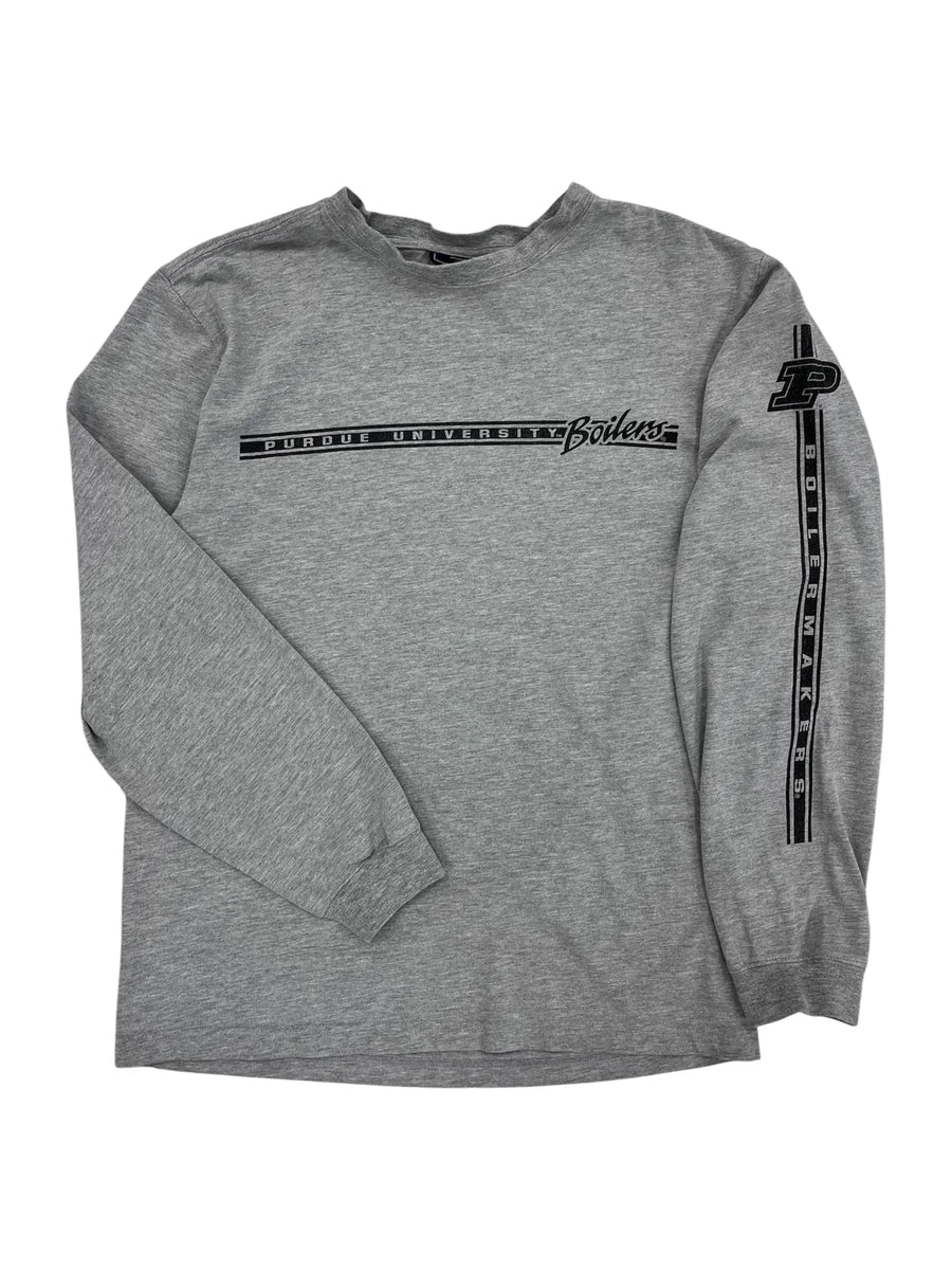 Y2K 2000s Purdue University Boilermakers Graphic Long Sleeve Shirt - S Hammered Threads