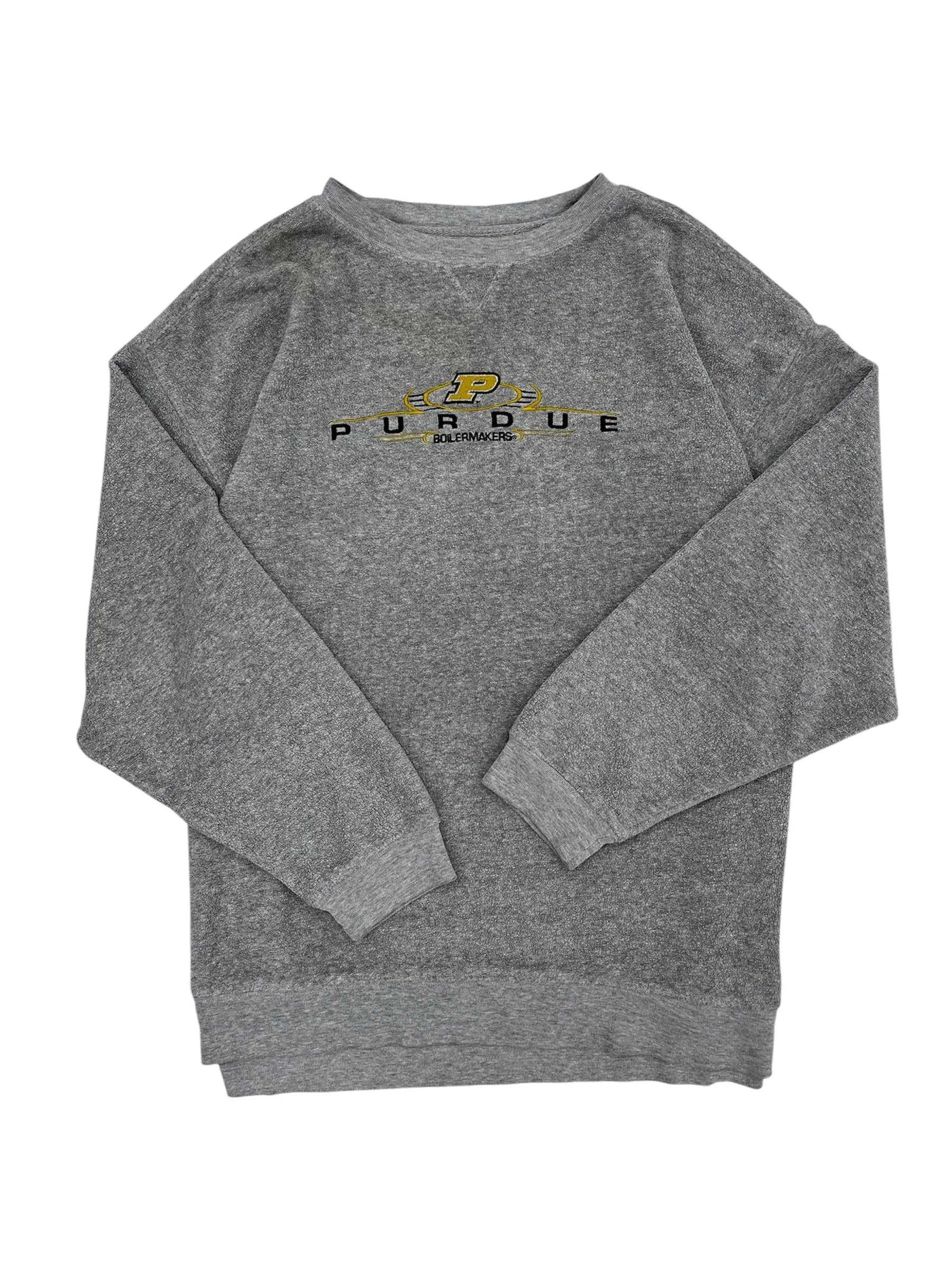 Y2K 2000s Purdue Boilermakers Embroidered Crewneck Sweatshirt -  XL Hammered Threads