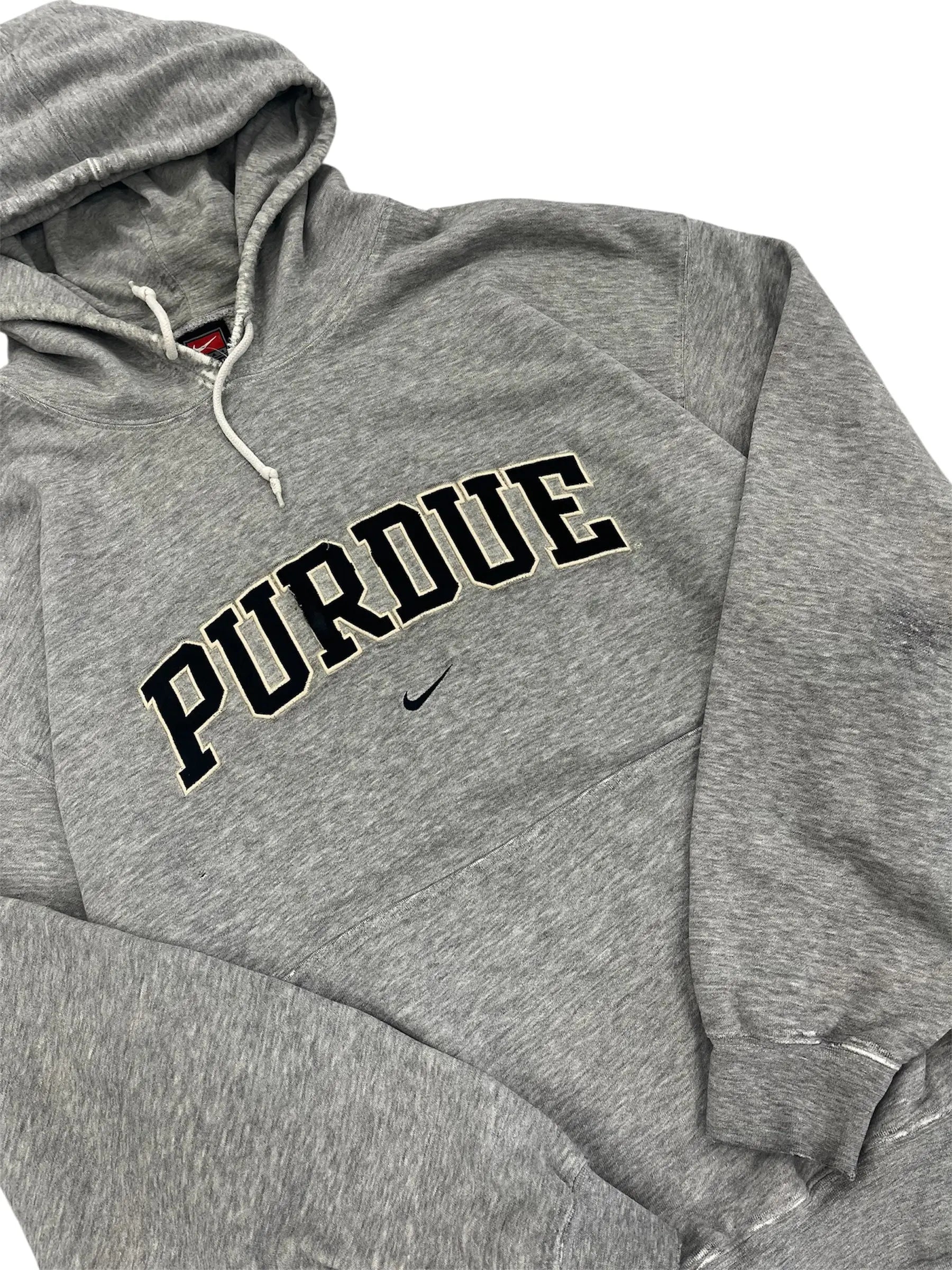 Y2K 2000s Purdue Nike Embroidered Hooded Sweatshirt - XXL Hammered Threads
