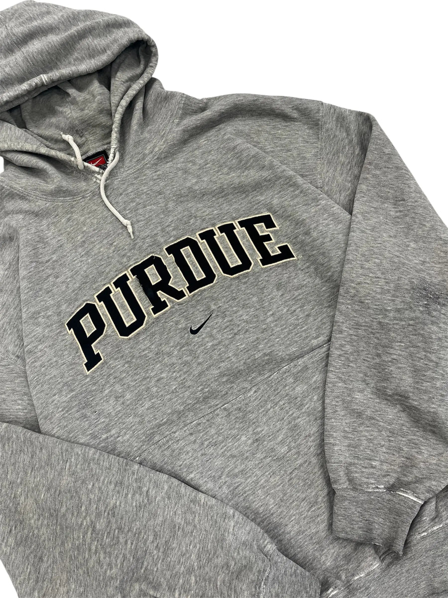 Y2K 2000s Purdue Nike Embroidered Hooded Sweatshirt - XXL Hammered Threads