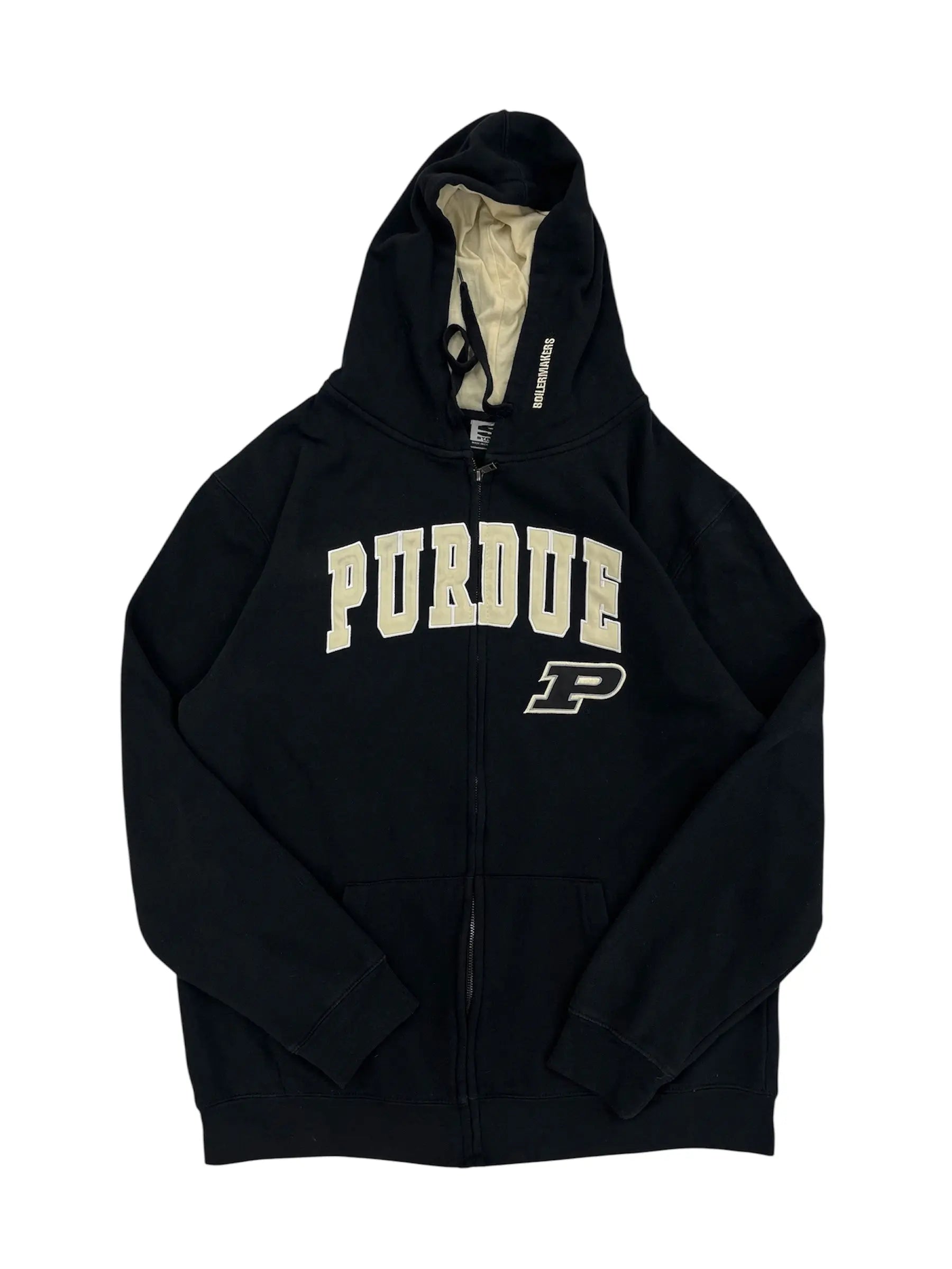 Y2K 2000s Purdue Boilermakers Embroidered Hooded Sweatshirt - XL Hammered Threads
