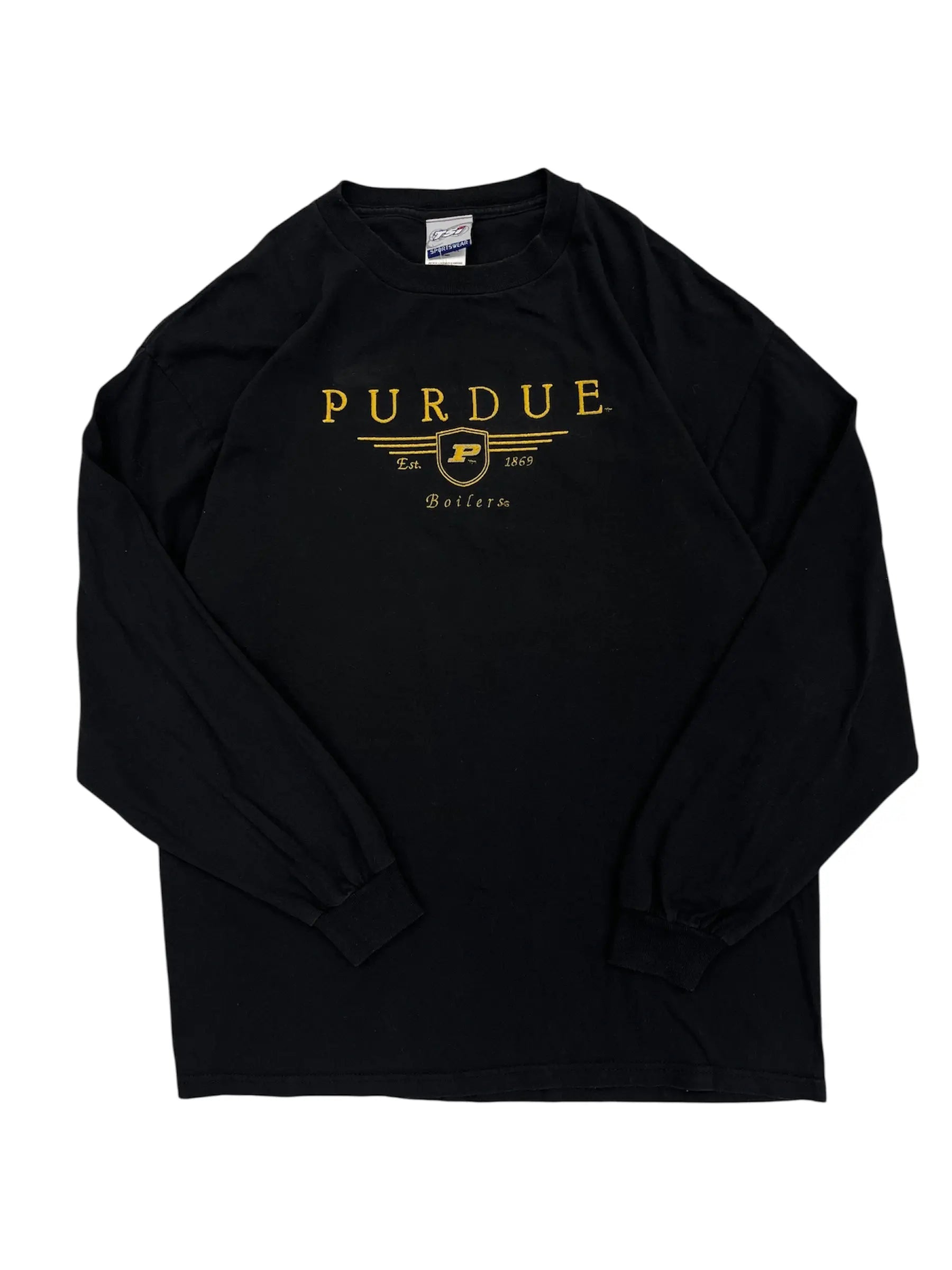 Y2K 2000s Purdue Boilers Embroidered Long Sleeve Shirt- XL Hammered Threads
