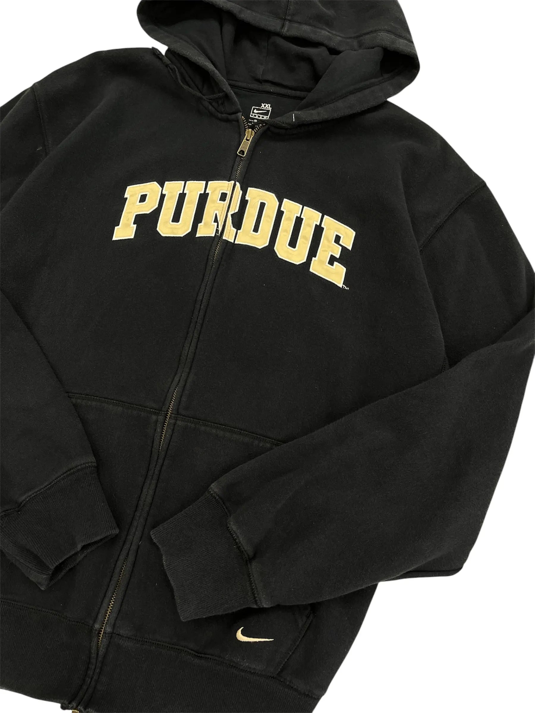 New Age Purdue Nike Embroidered Hooded zip up jacket - XXL Hammered Threads