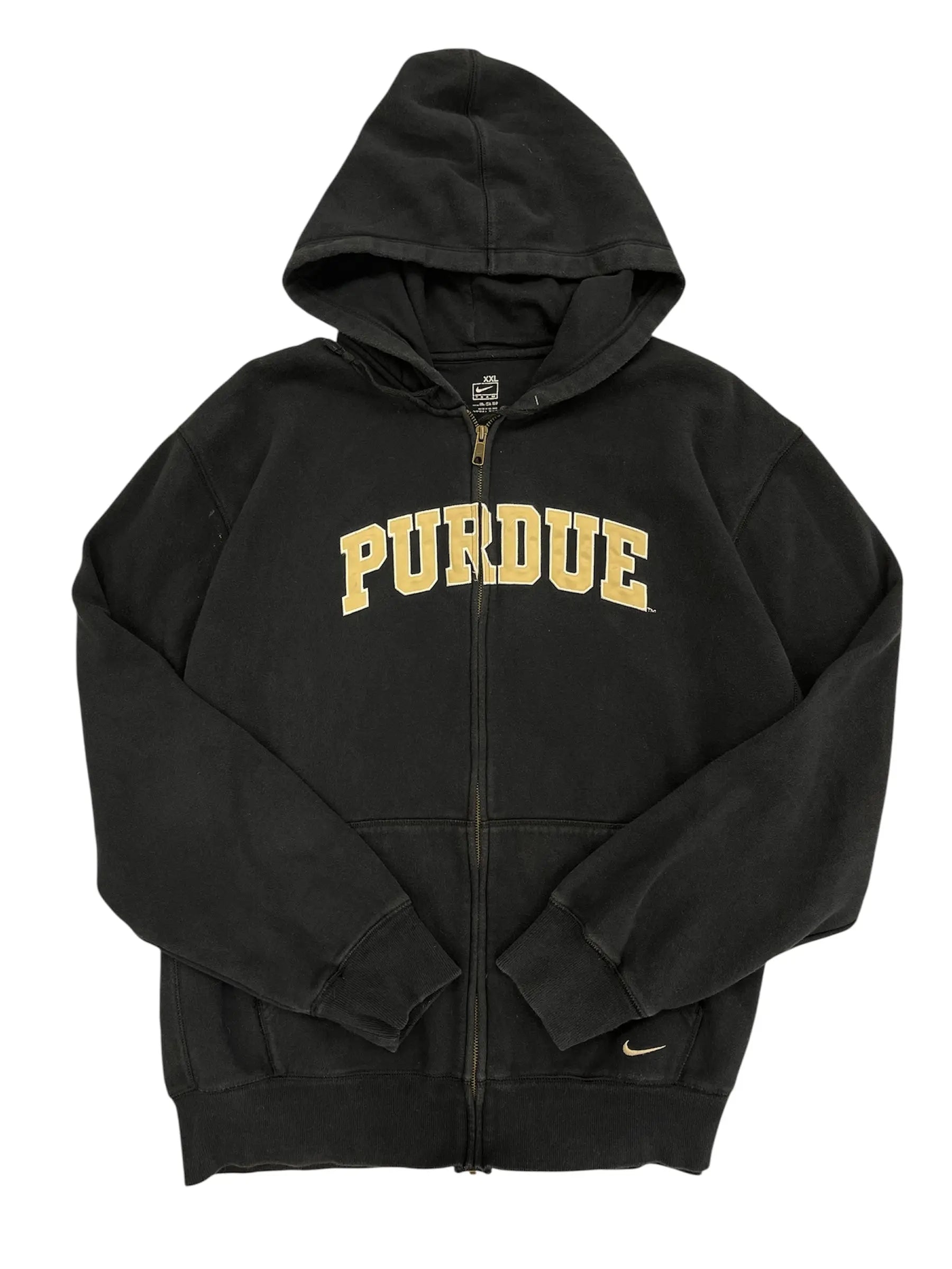 New Age Purdue Nike Embroidered Hooded zip up jacket - XXL Hammered Threads