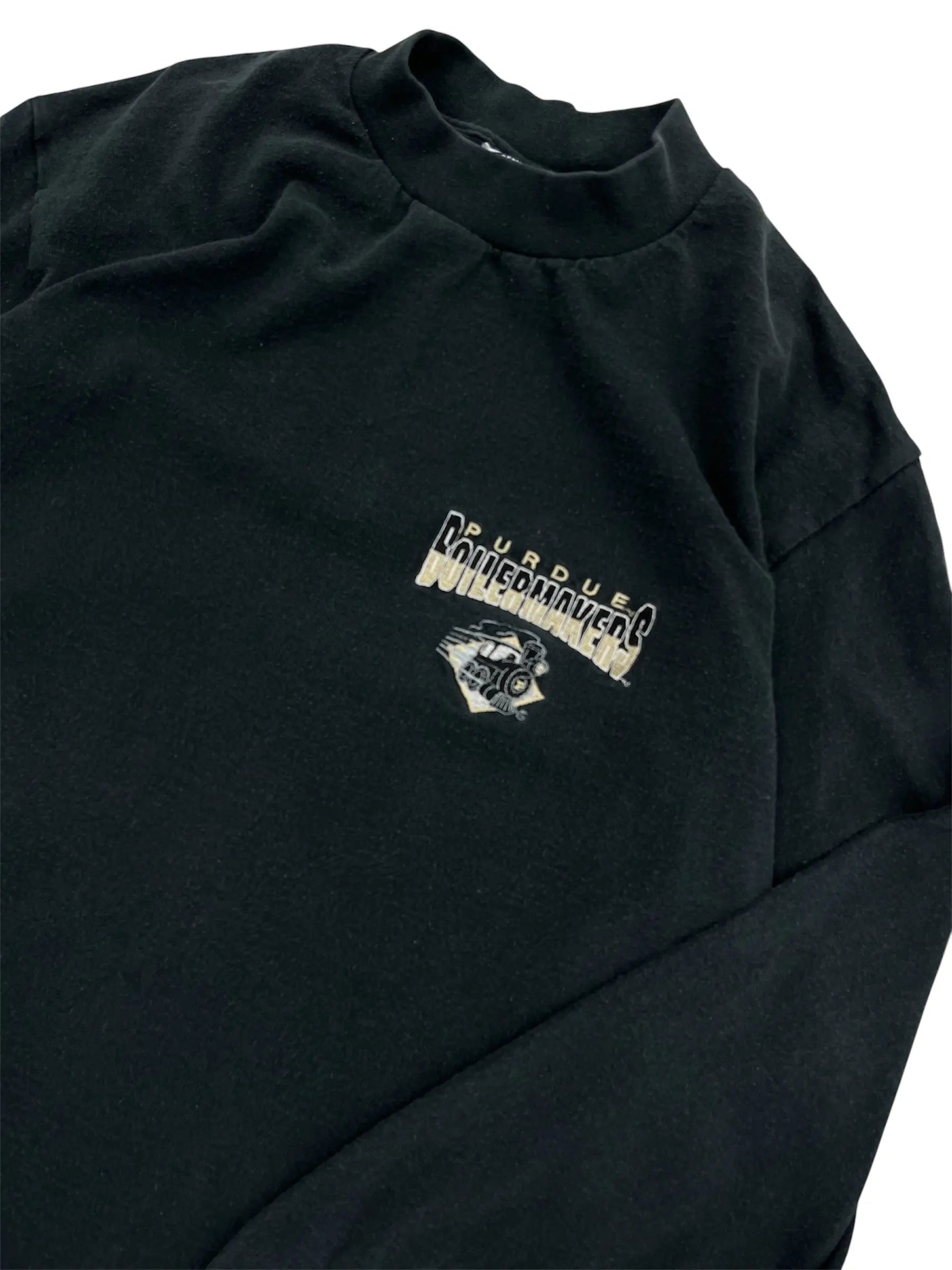 Vintage 90s Purdue Boilermakers Embroidered Long Sleeve Shirt - M Hammered Threads