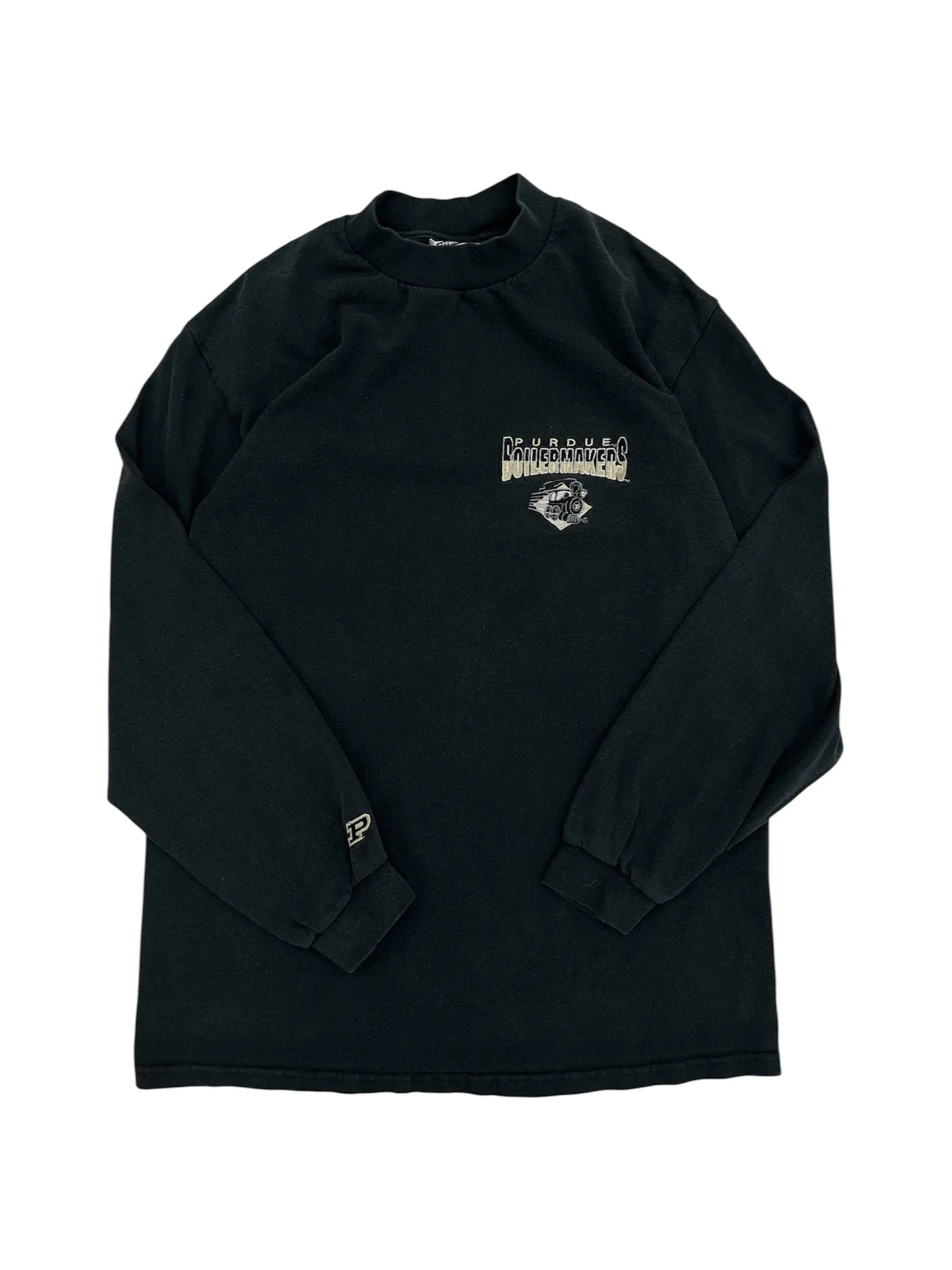 Vintage 90s Purdue Boilermakers Embroidered Long Sleeve Shirt - M Hammered Threads