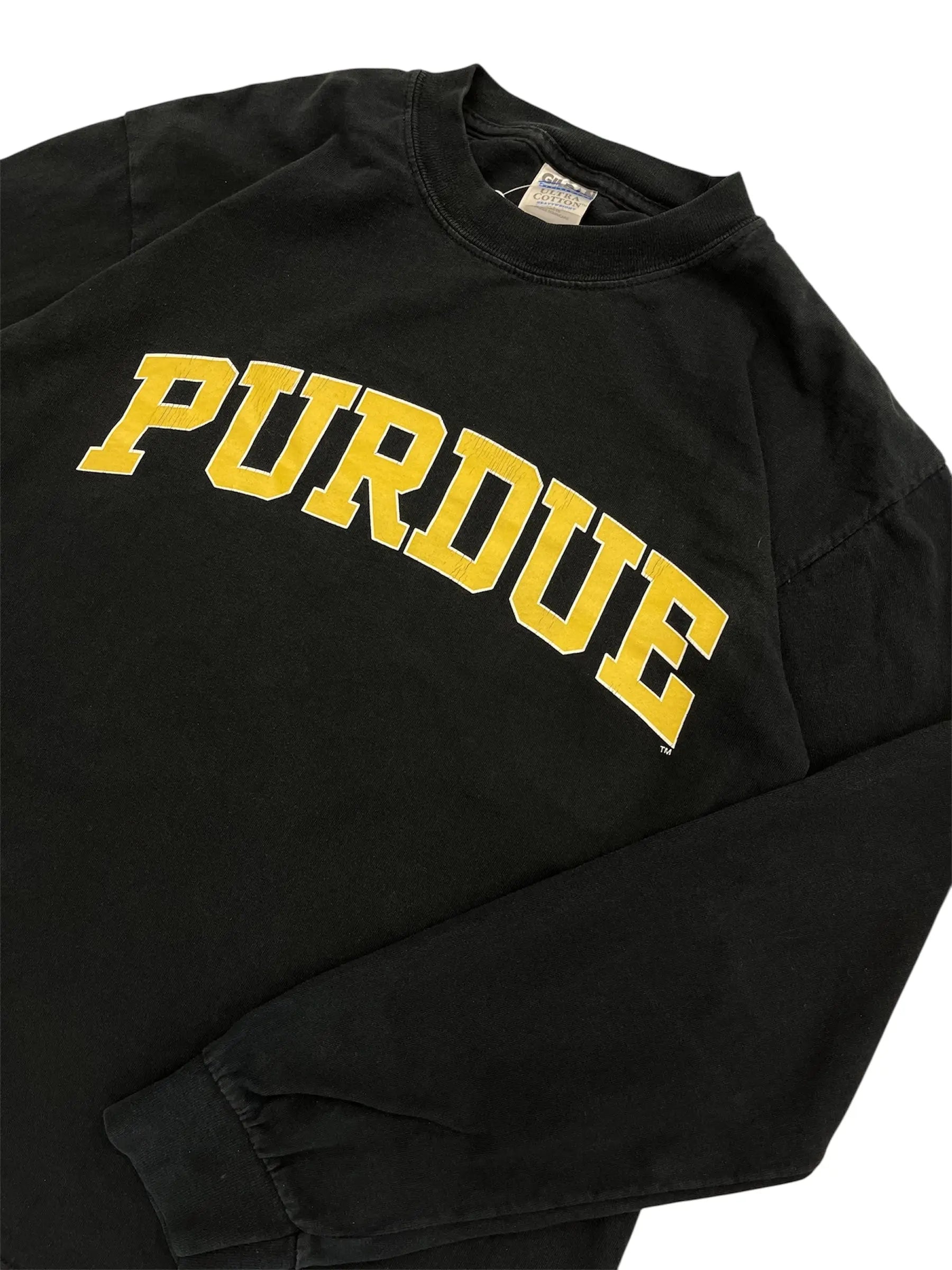 Y2K 2000s Purdue Graphic Long Sleeve Shirt - XL Hammered Threads