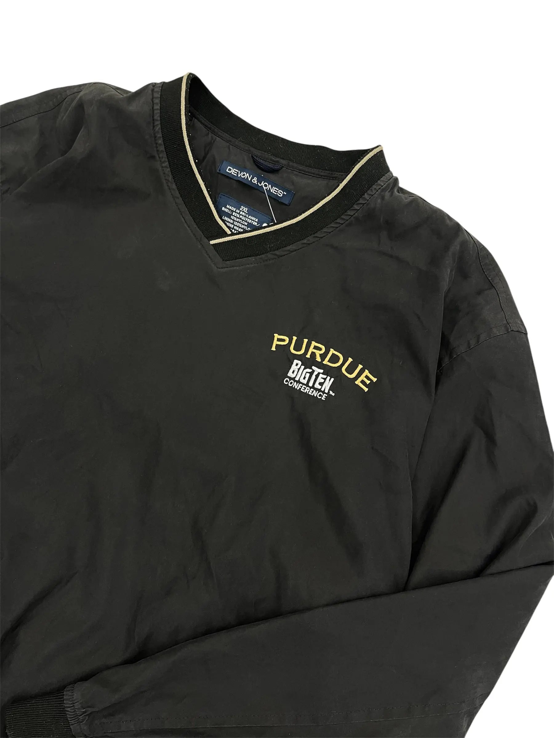 Y2K 2000s Purdue Embroidered Pullover - XXL Hammered Threads