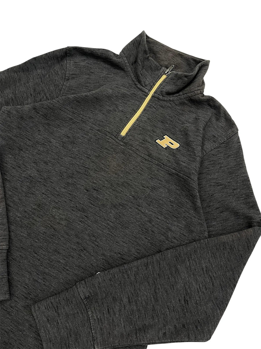 New Age Purdue Embroidered 1/4 Zip Pullover - S Hammered Threads