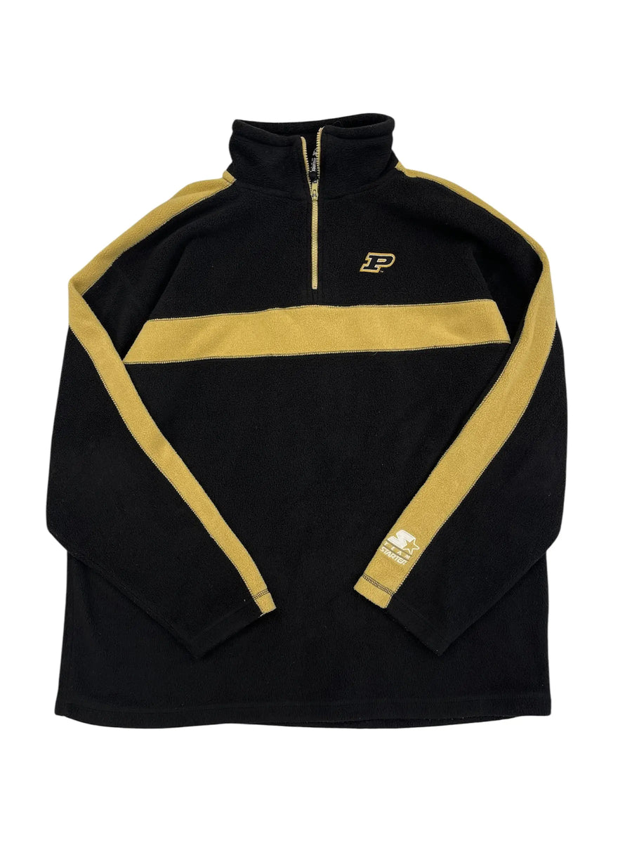 Y2K 2000s Purdue Embroidered Fleece 1/4 Zip Pullover - XL Hammered Threads