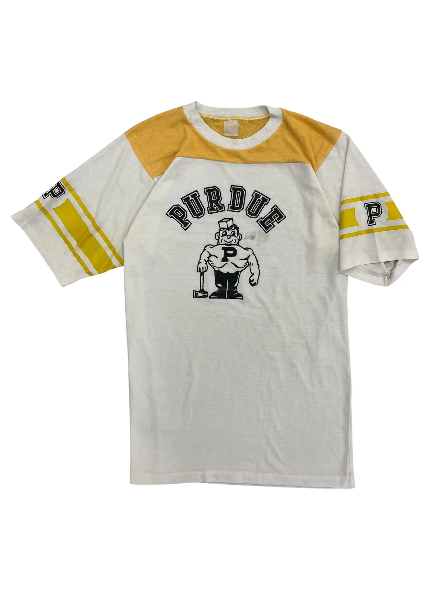 Vintage 70s Purdue Pete Graphic Tshirt - M Hammered Threads